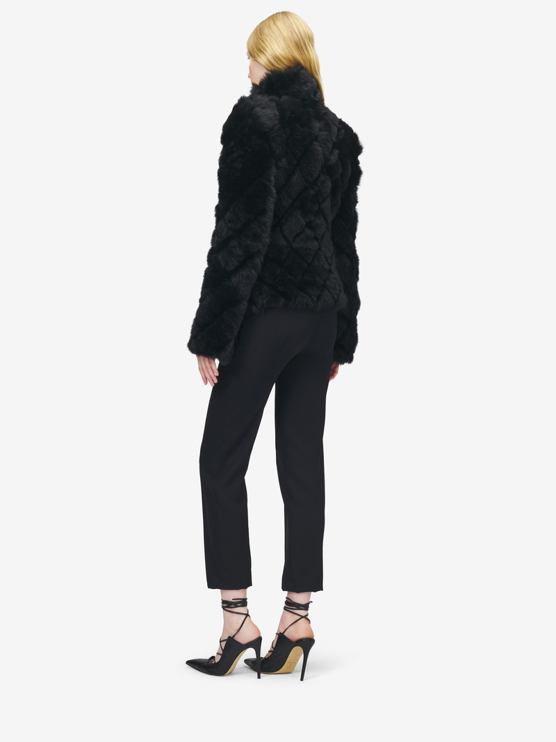 Quilted Effect Shearling Jacket 5
