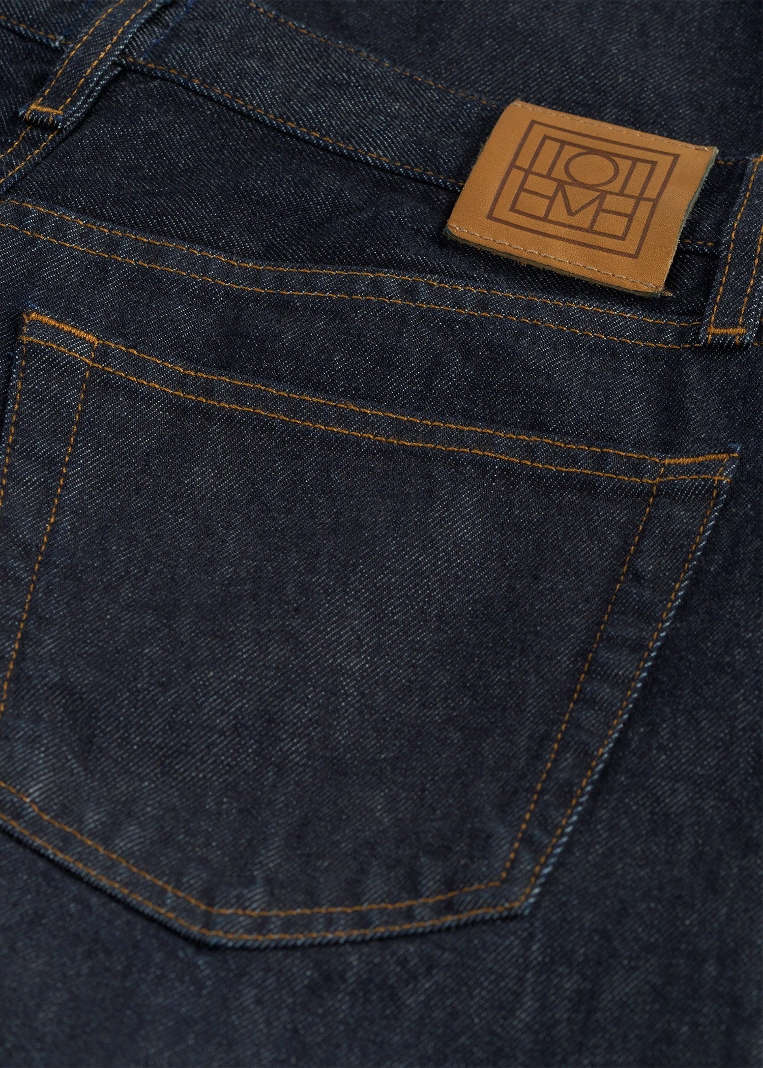 Twisted seam denim full length rinsed blue - 7