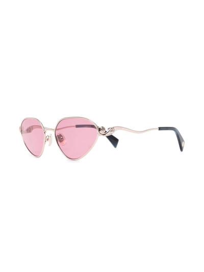 Lanvin pink-tinted cat-eye sunglasses outlook