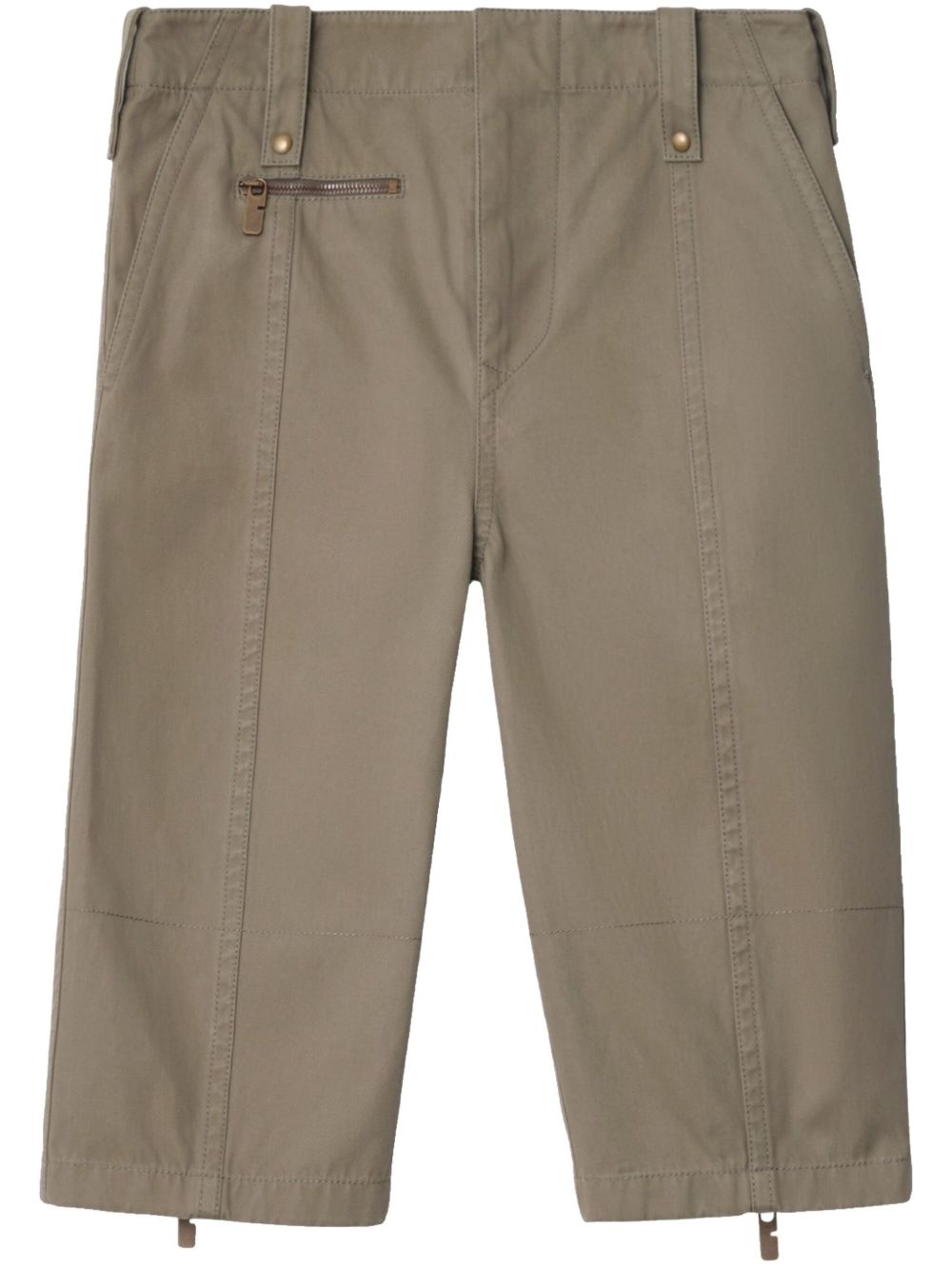 cotton cropped trousers - 1