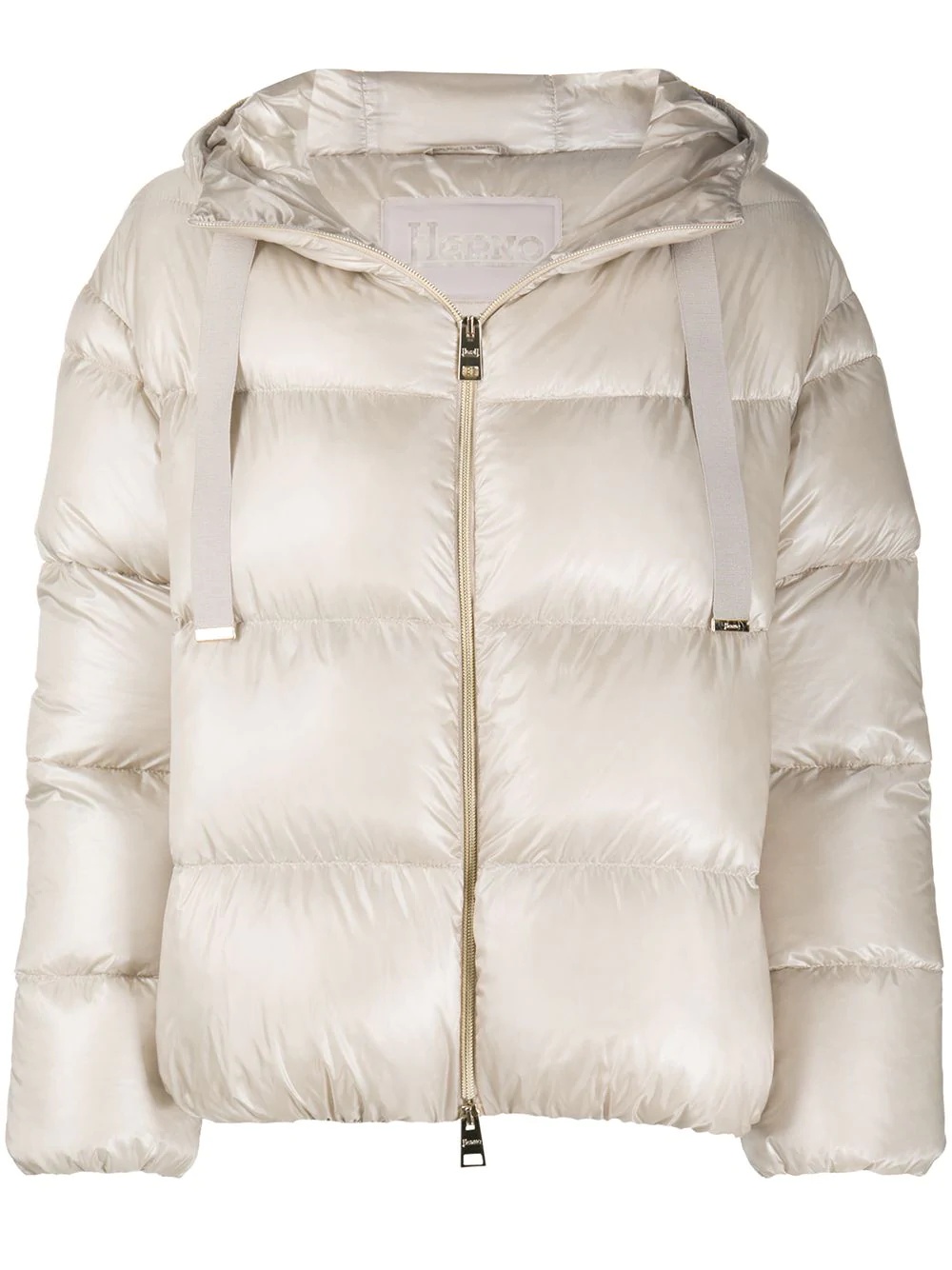 quilted hooded puffer jacket - 1