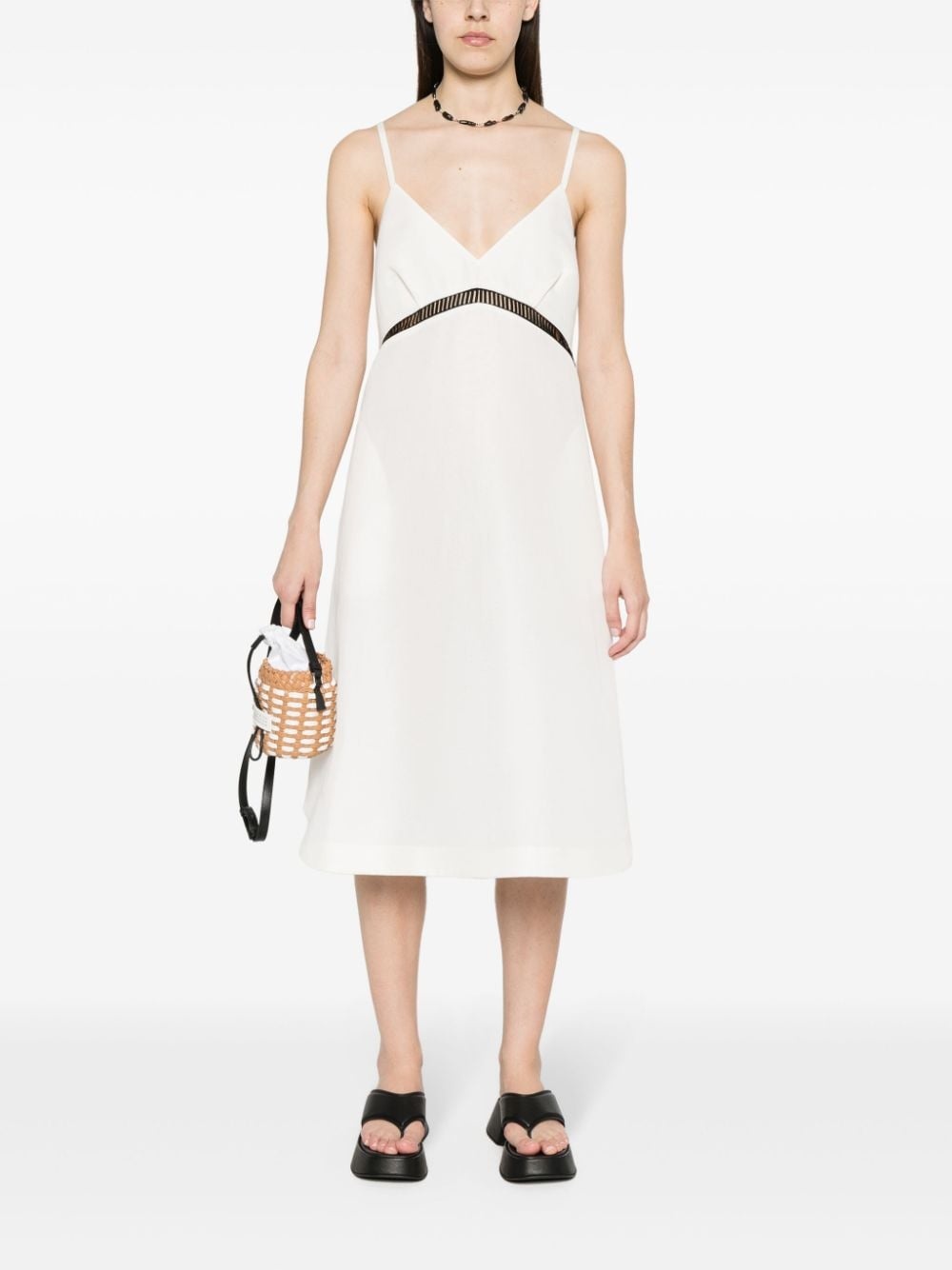 V-neck midi dress - 2