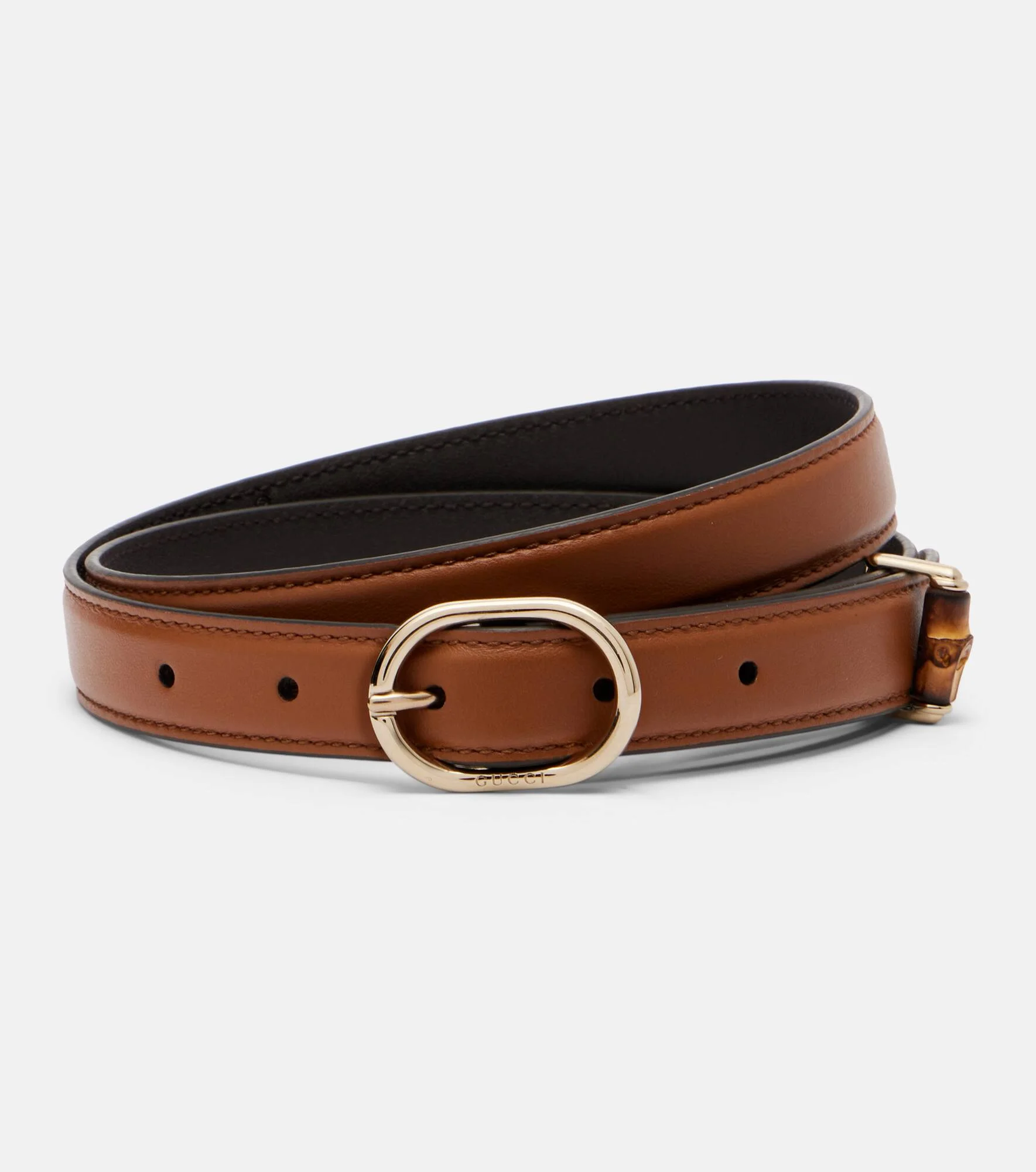 Bamboo leather belt - 1