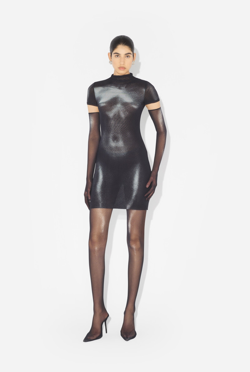 THE SHORT SILVER BODY DUST DRESS 1
