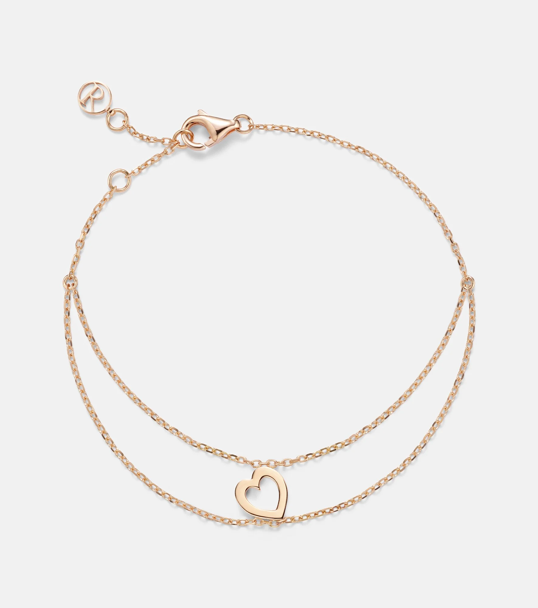 Letters 18kt rose gold bracelet - 1