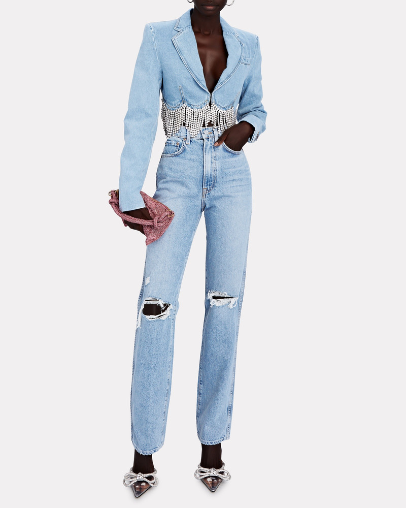 GRLFRND Sara High-Rise Straight-Leg Jeans outlook