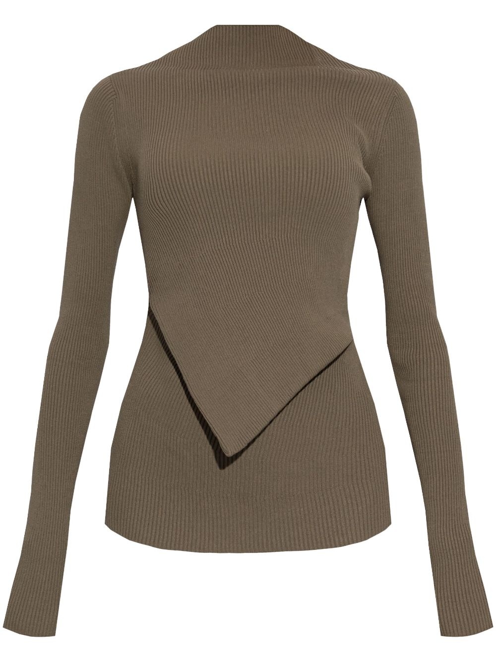ribbed-knit top - 1