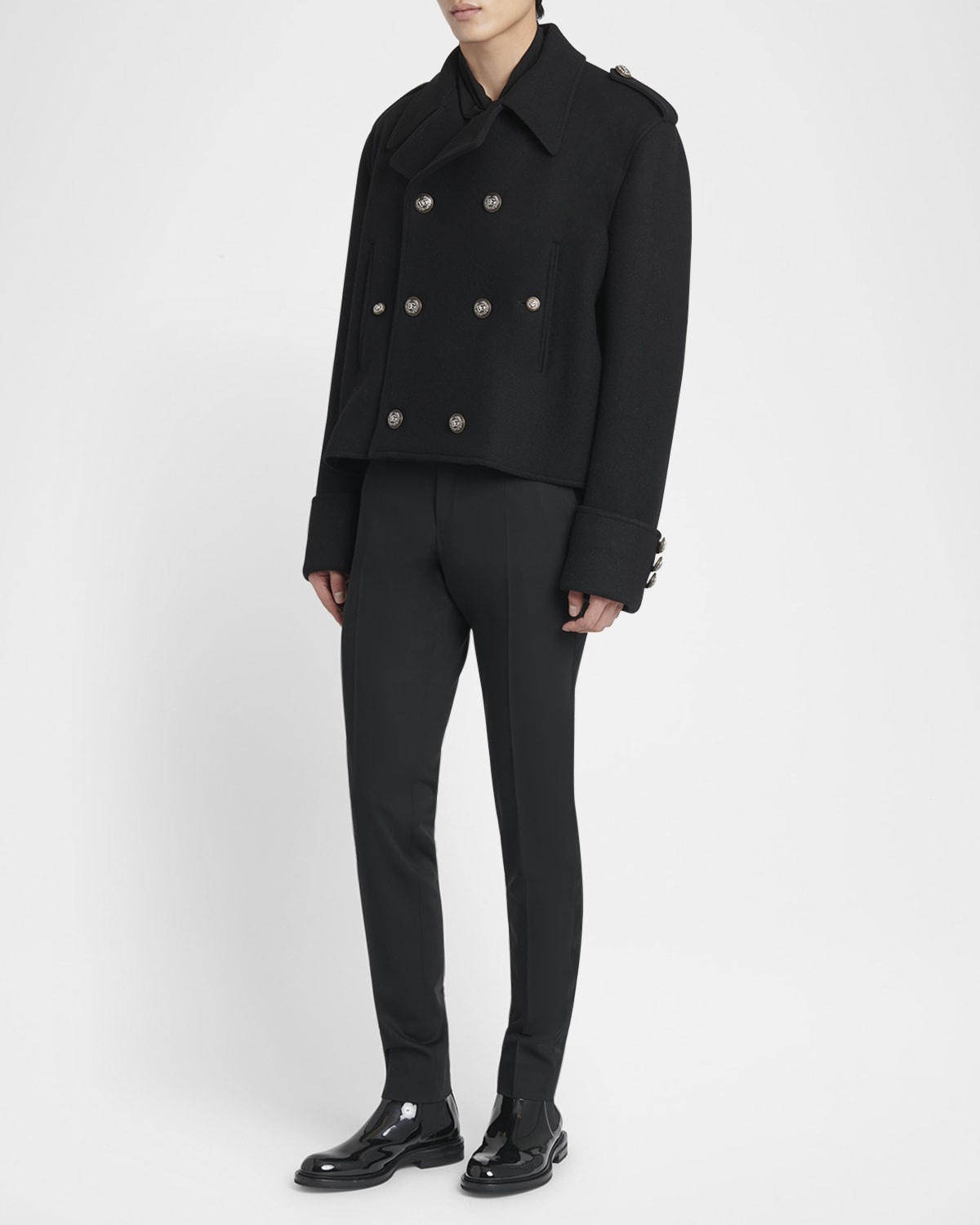 Dolce & Gabbana Men's Cropped Double-Breasted Jacket
