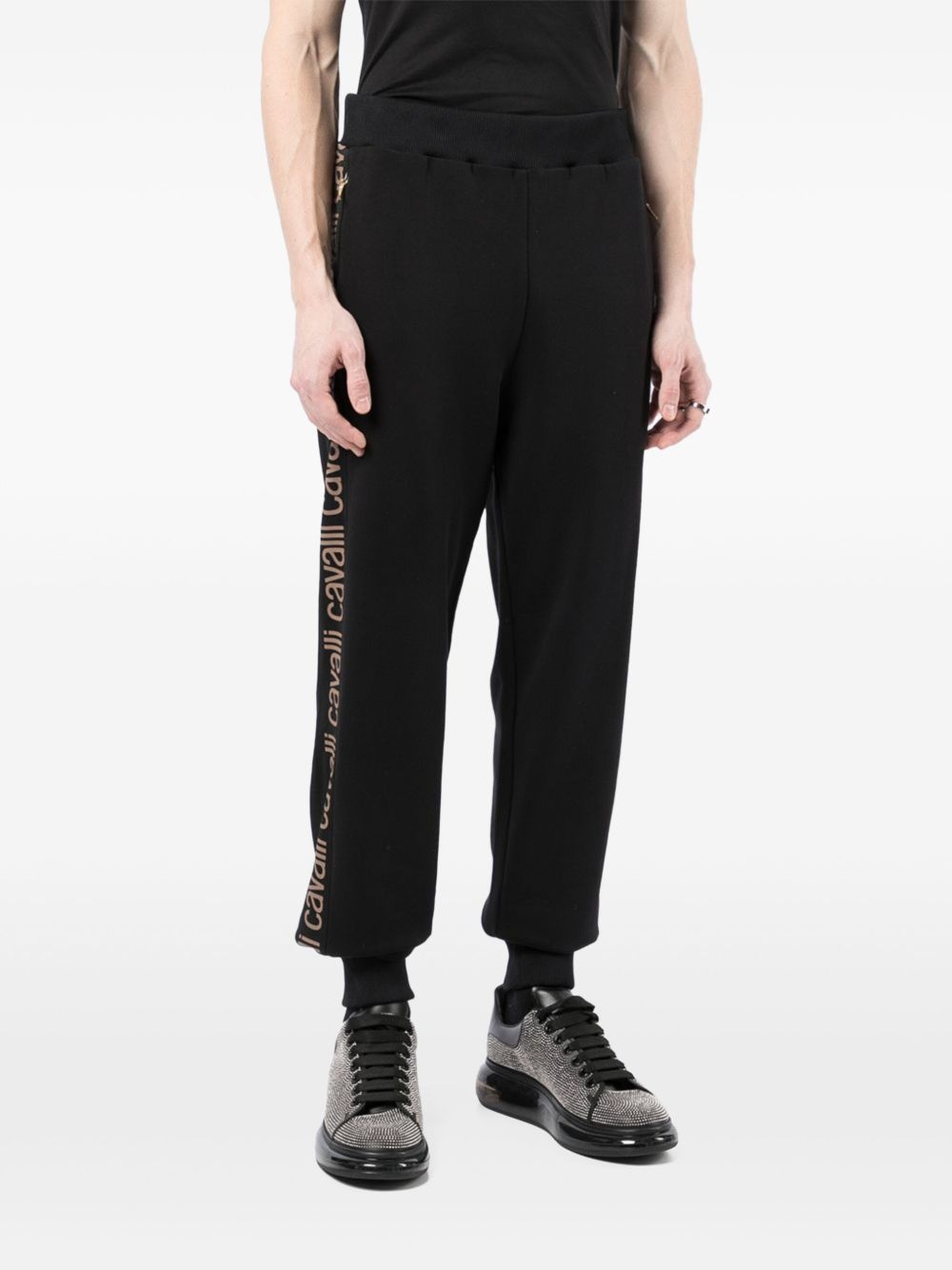 logo-stripe track pants - 3