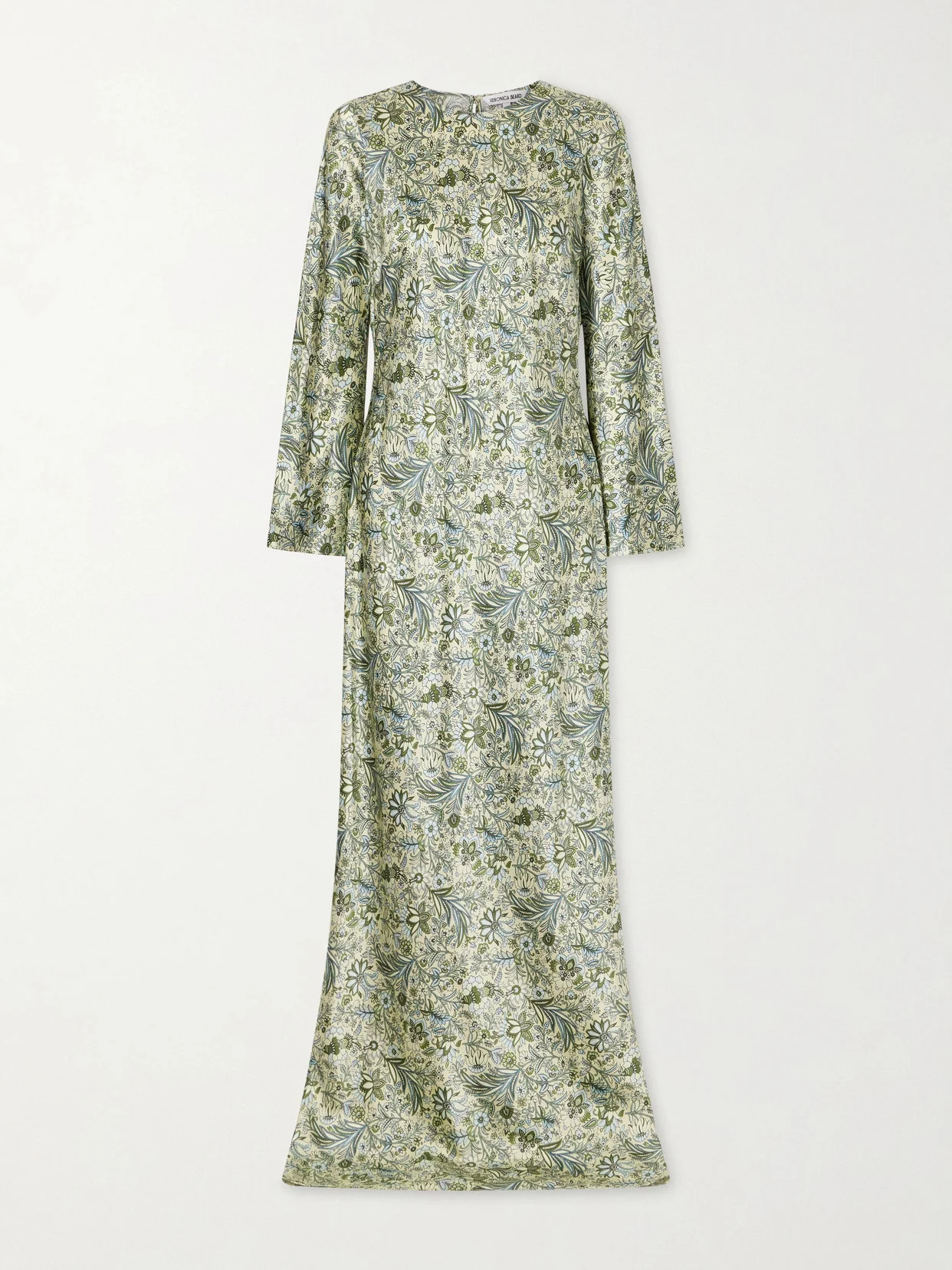 Gemma Printed Silk-blend Satin Maxi Dress - 1