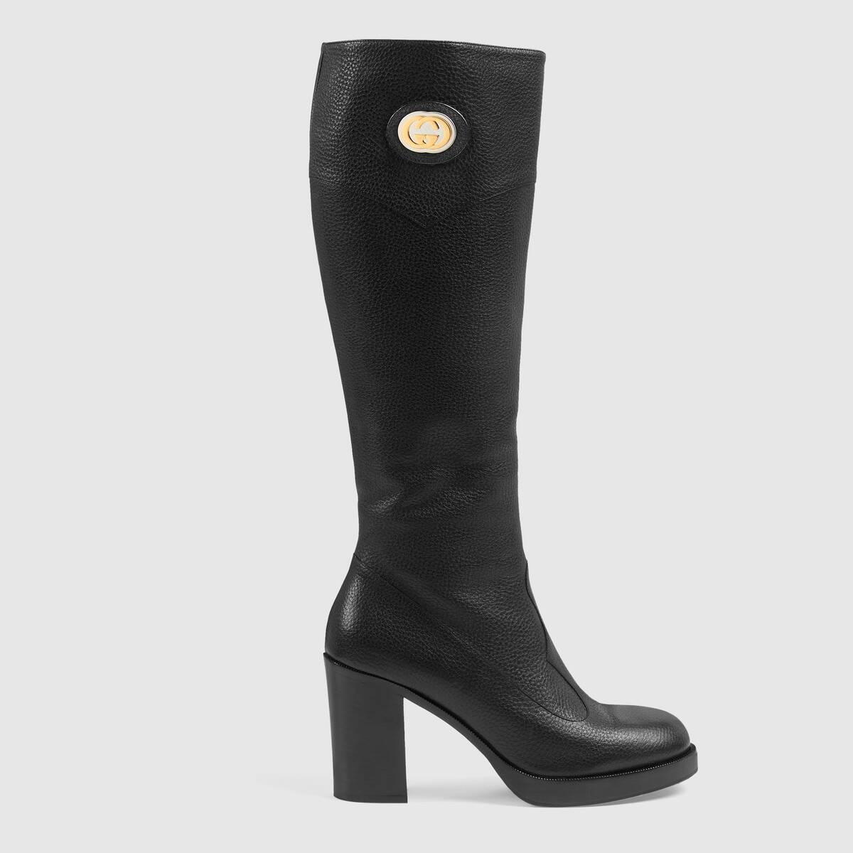 Women's knee-high boot with Interlocking G - 1