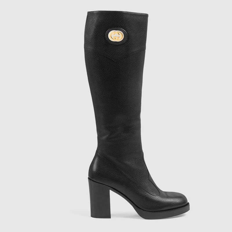 Women's knee-high boot with Interlocking G 1