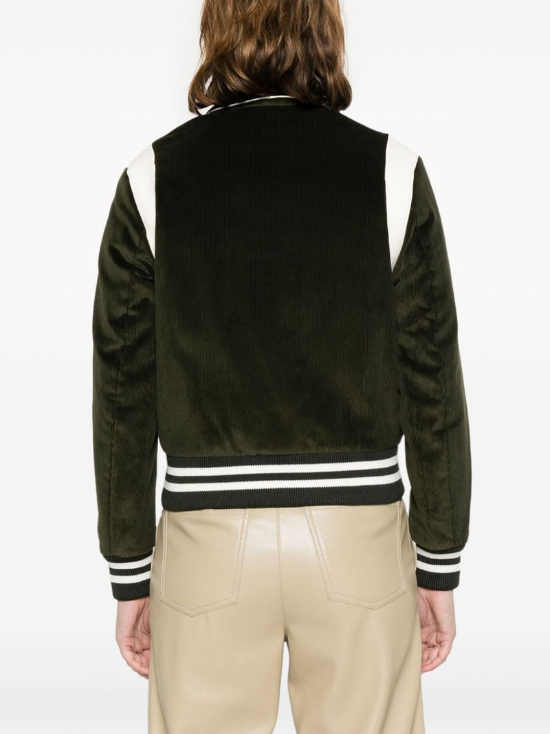 로고 자수 면 bomber 재킷 4