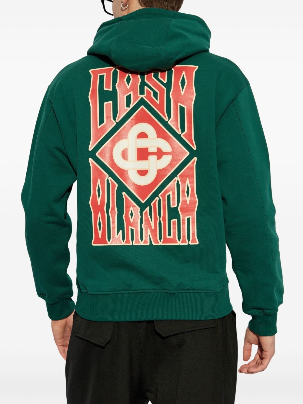 Gothic Stacked-logo hoodie - 4