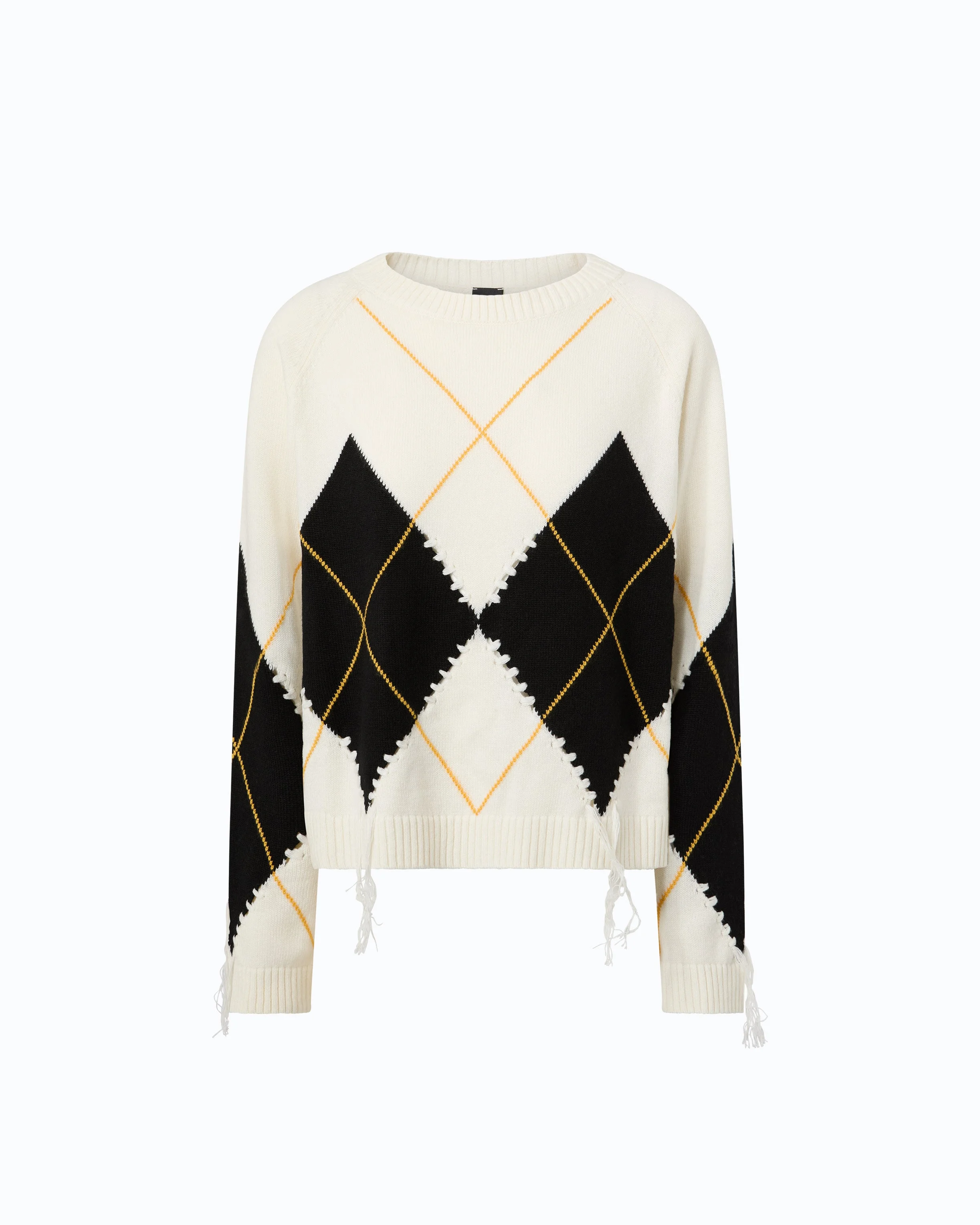 WOOL AND CASHMERE SWEATER WITH MAXI DIAMONDS - 1