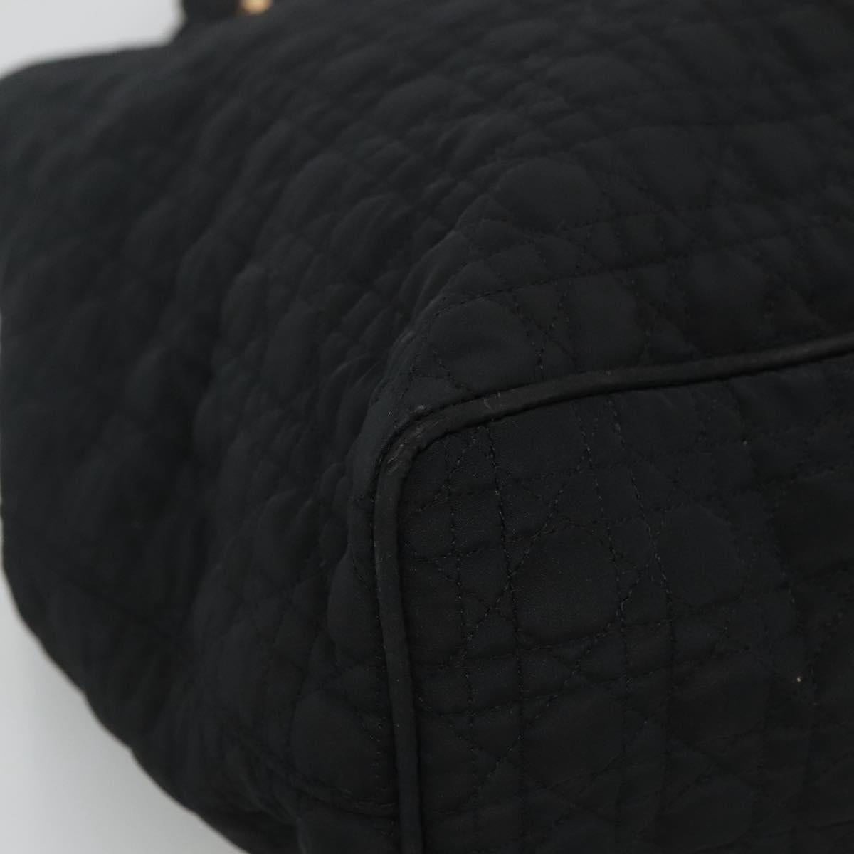 DIOR Canage Hand Bag Nylon Black Gold - 11