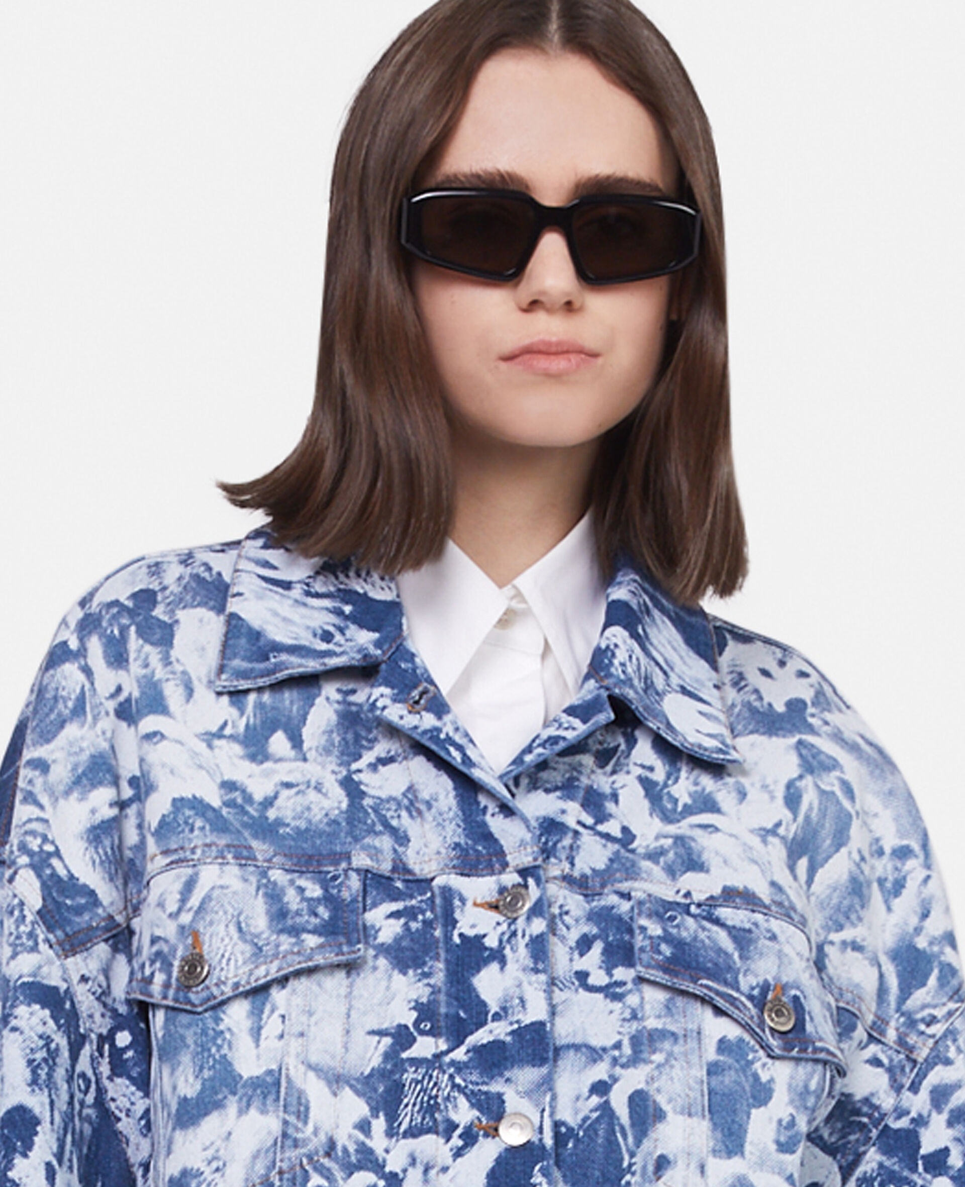 Animal Forest Print Denim Jacket - 4