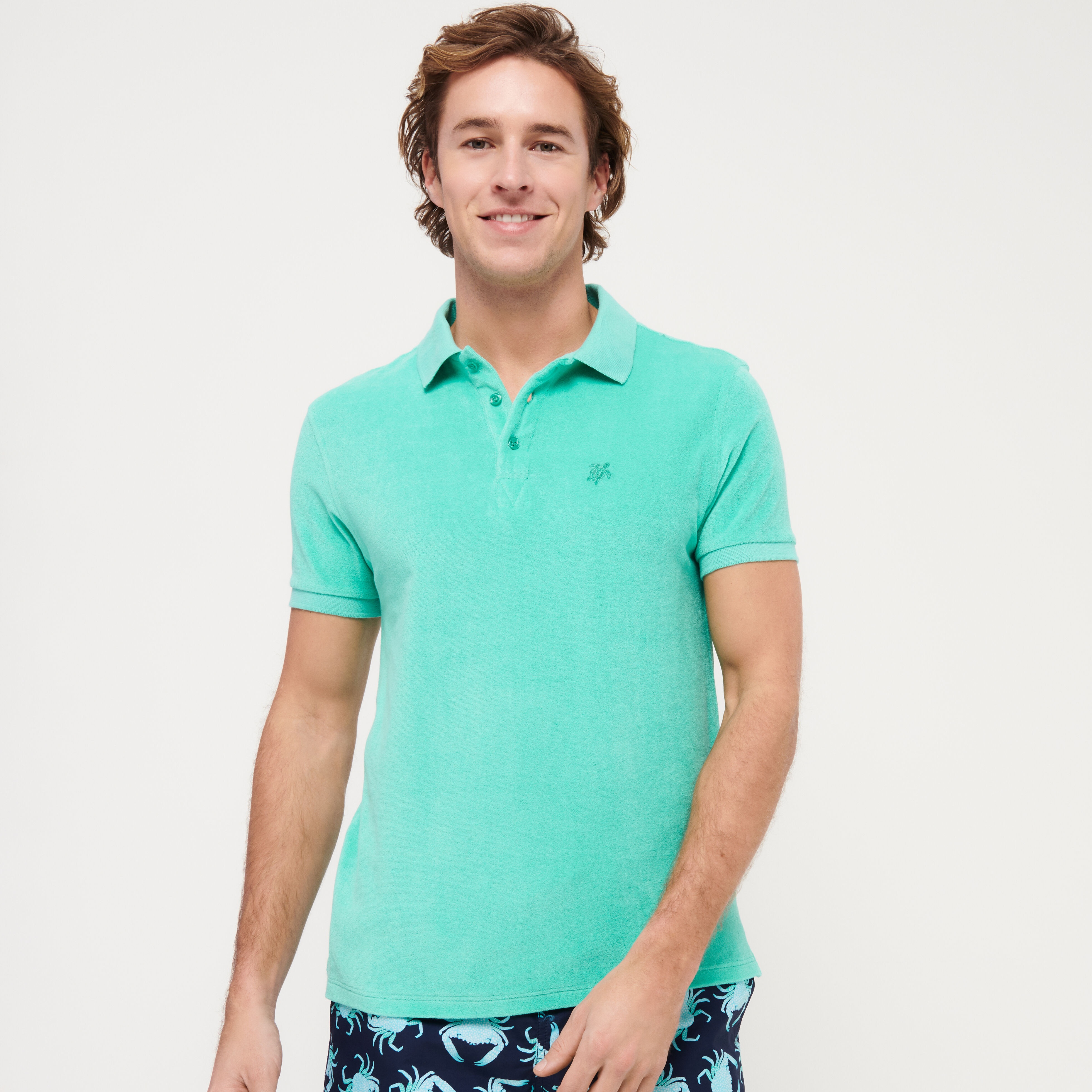 Men Terry Polo Shirt Solid - 9