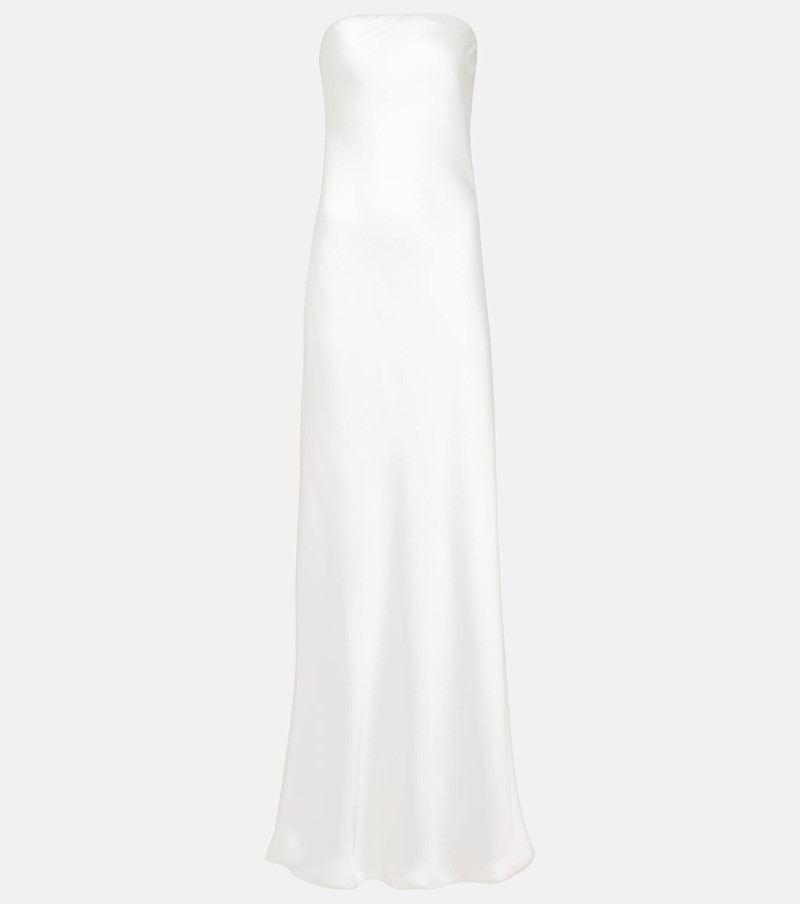 Crêpe satin gown 1