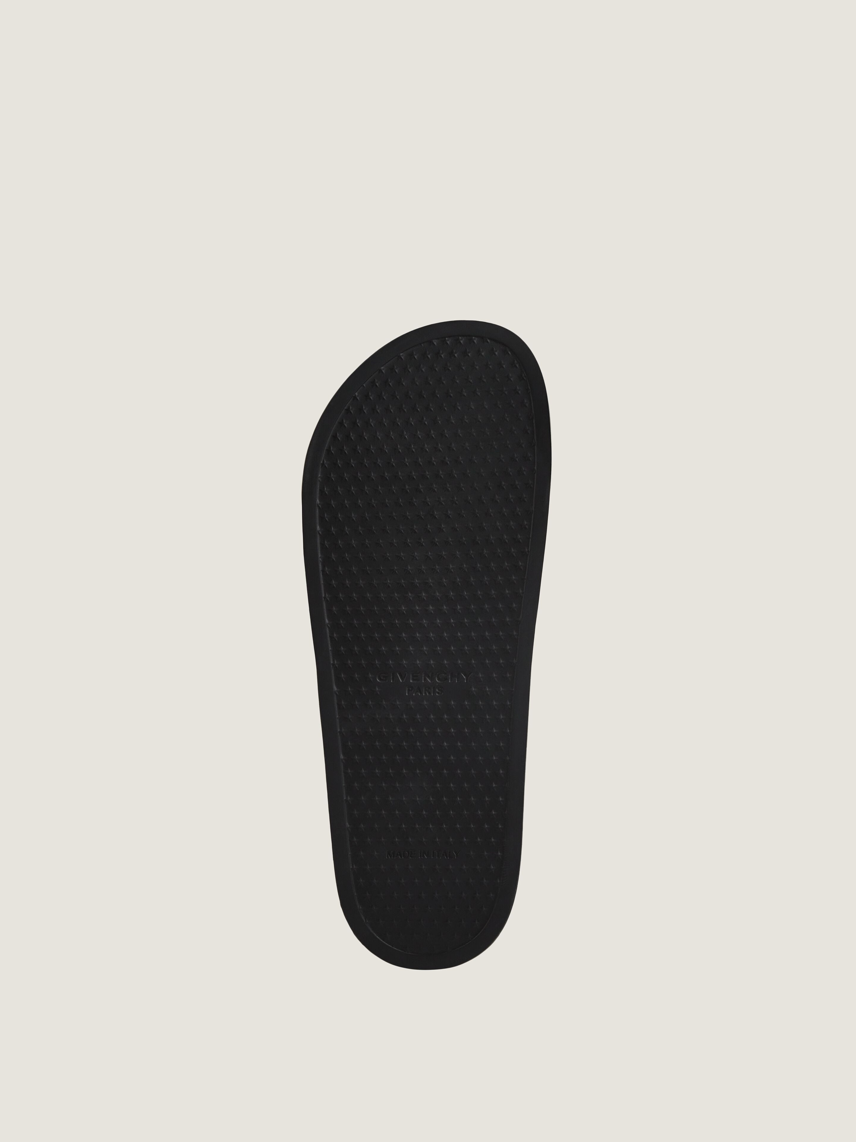 SLIDE FLAT SANDALS IN RUBBER - 6
