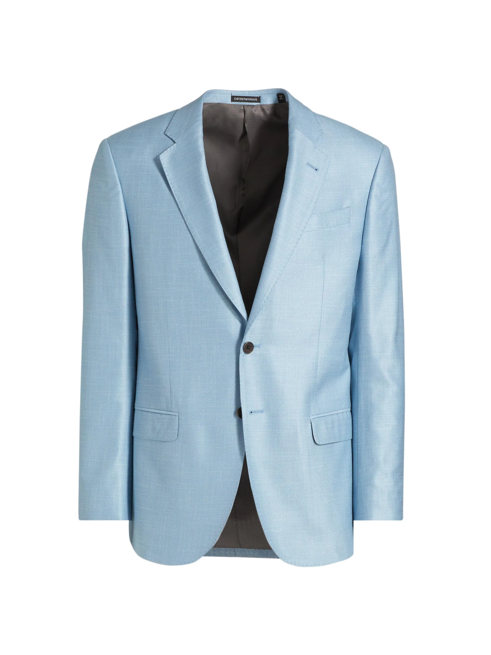 Men's Bamboo-Silk Blend Jacket - Sky Blue - 1