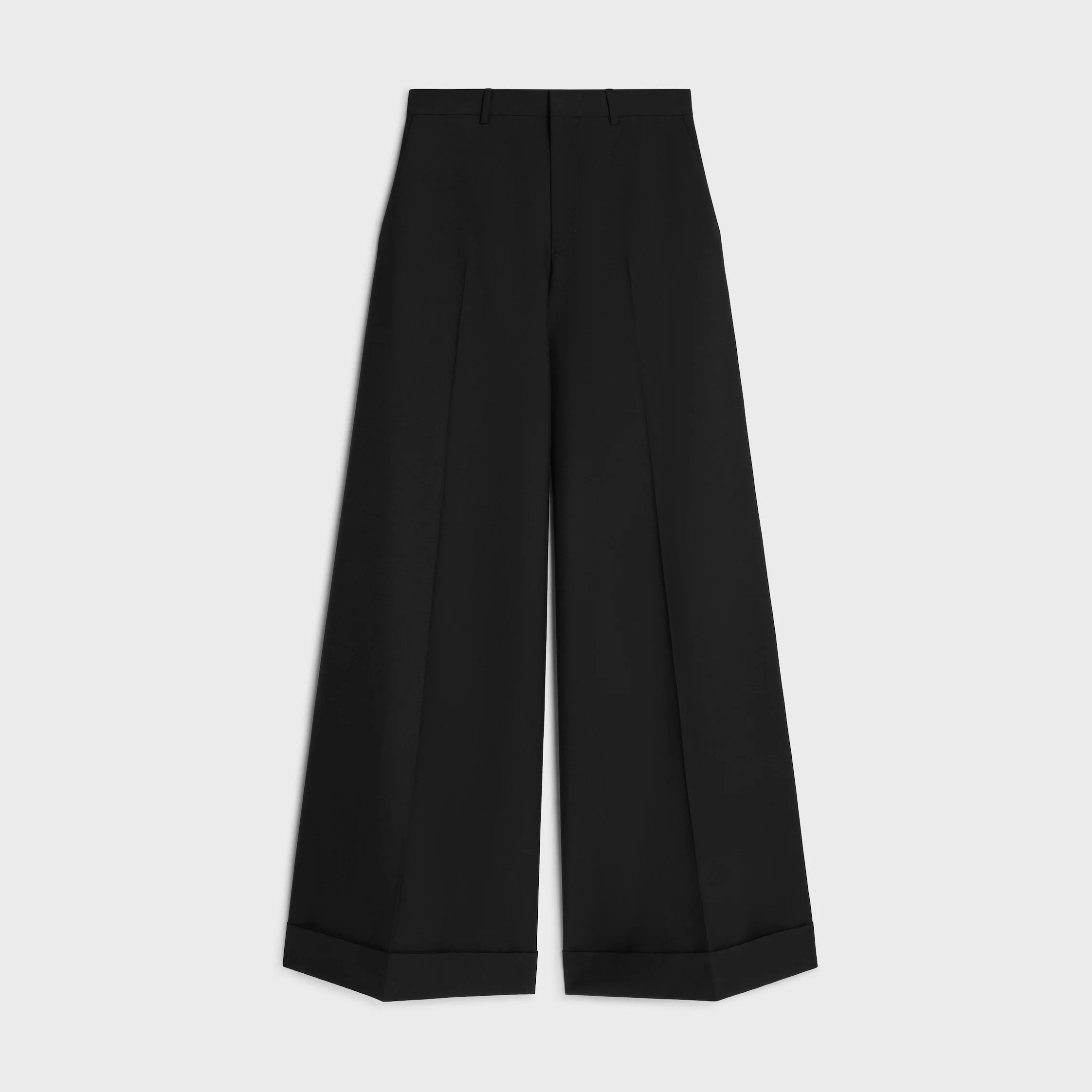 long docks trousers IN wool gabardine - 1
