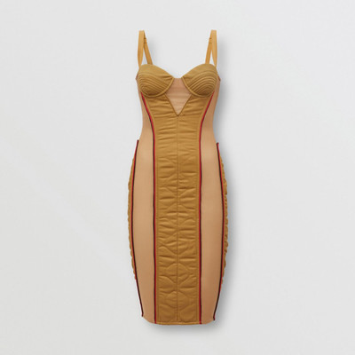 Burberry Quilted Technical Cotton Corset Dress outlook