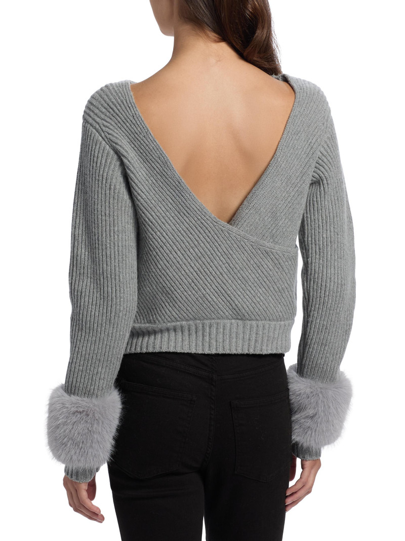 Women's Lisa Ribbed Wool-Blend Sweater - Heather Grey 5