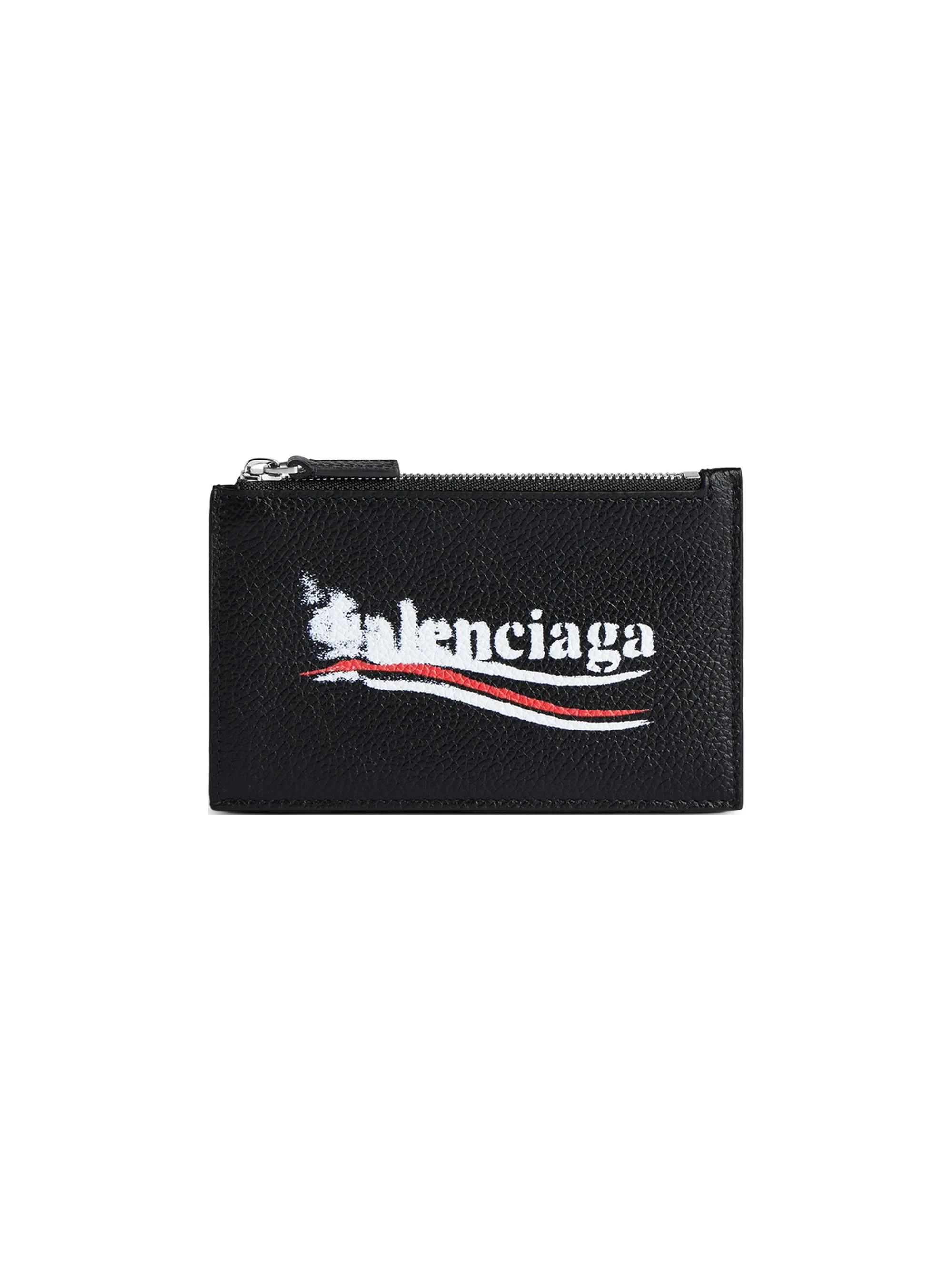 Men's Cash Large Long Coin and Card Holder - Black - 1