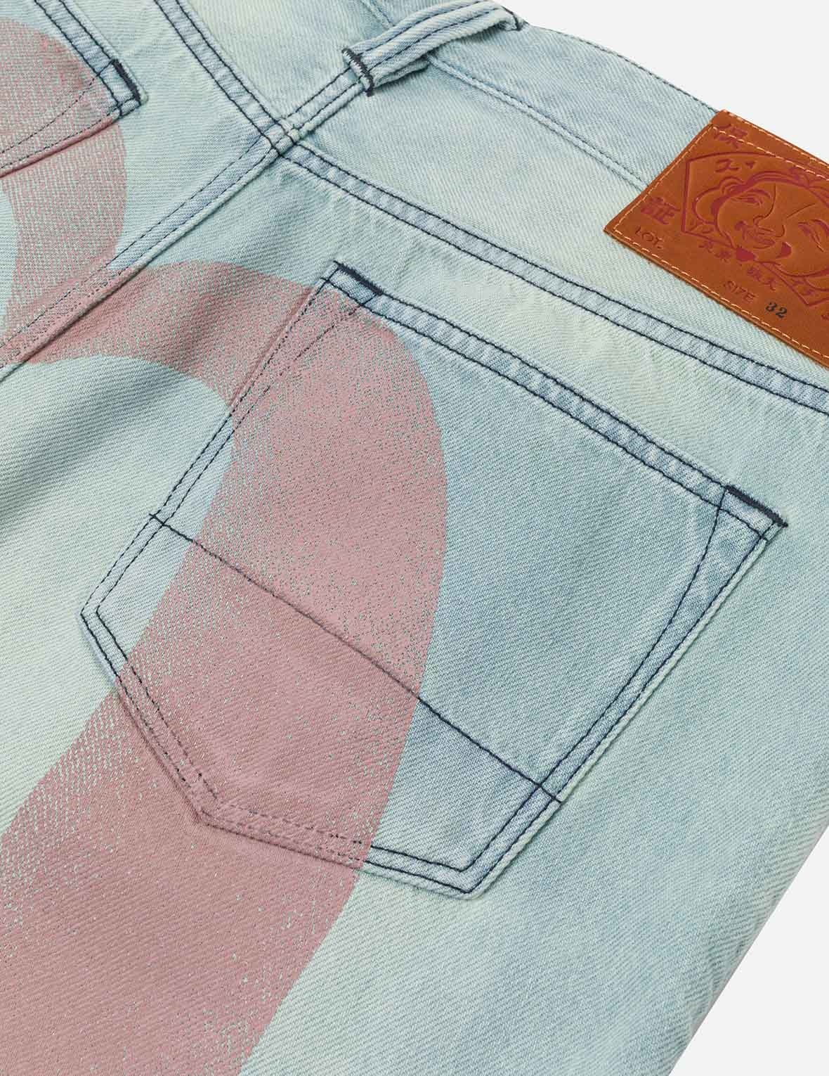 Daicock Print Oversized Denim Shorts - 5
