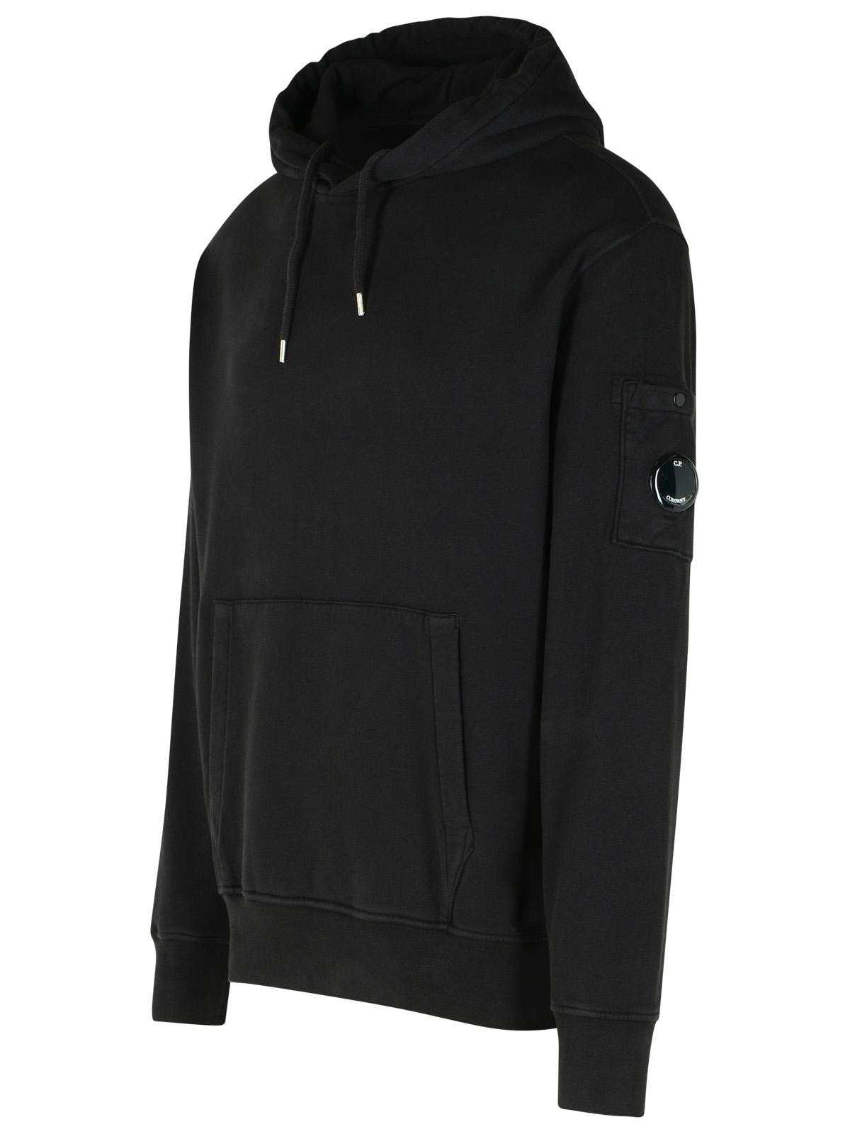 C.P. Company 'Brushed' Black Cotton Sweatshirt Men - 2