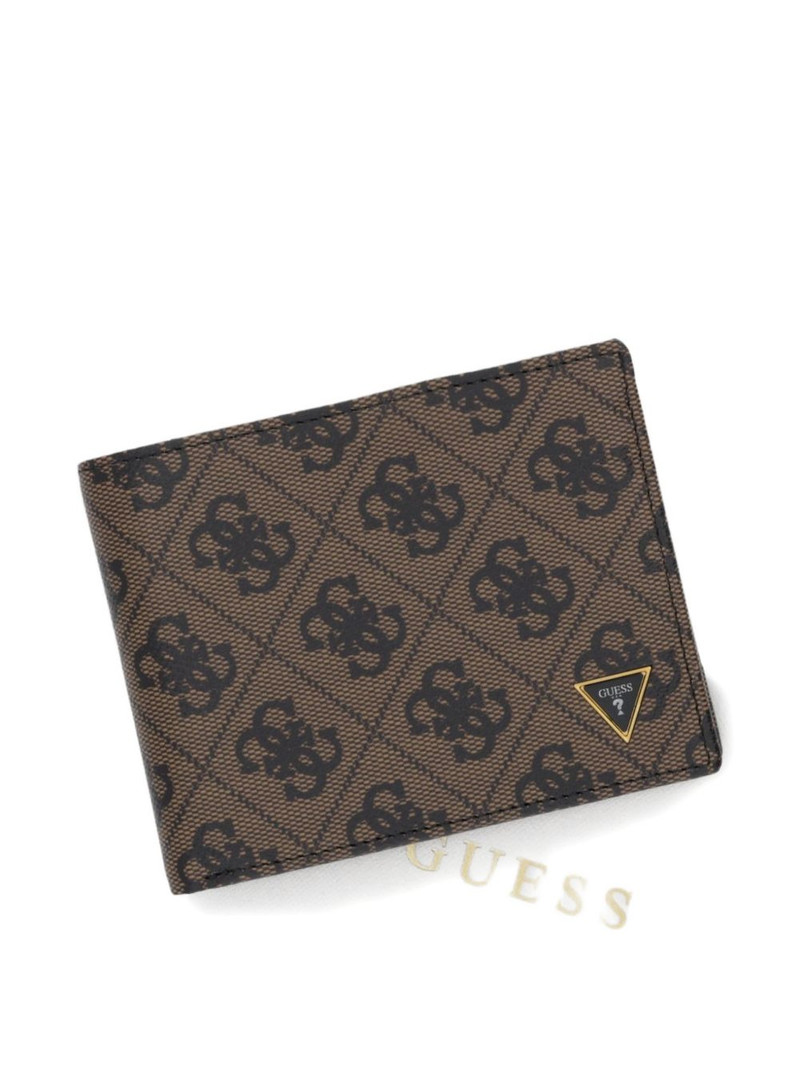 Milano monogram-print logo-plaque wallet 5