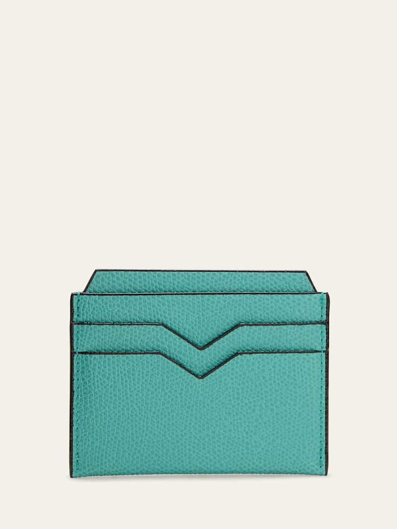 Valextra Men's V-Slot Leather Card Case outlook