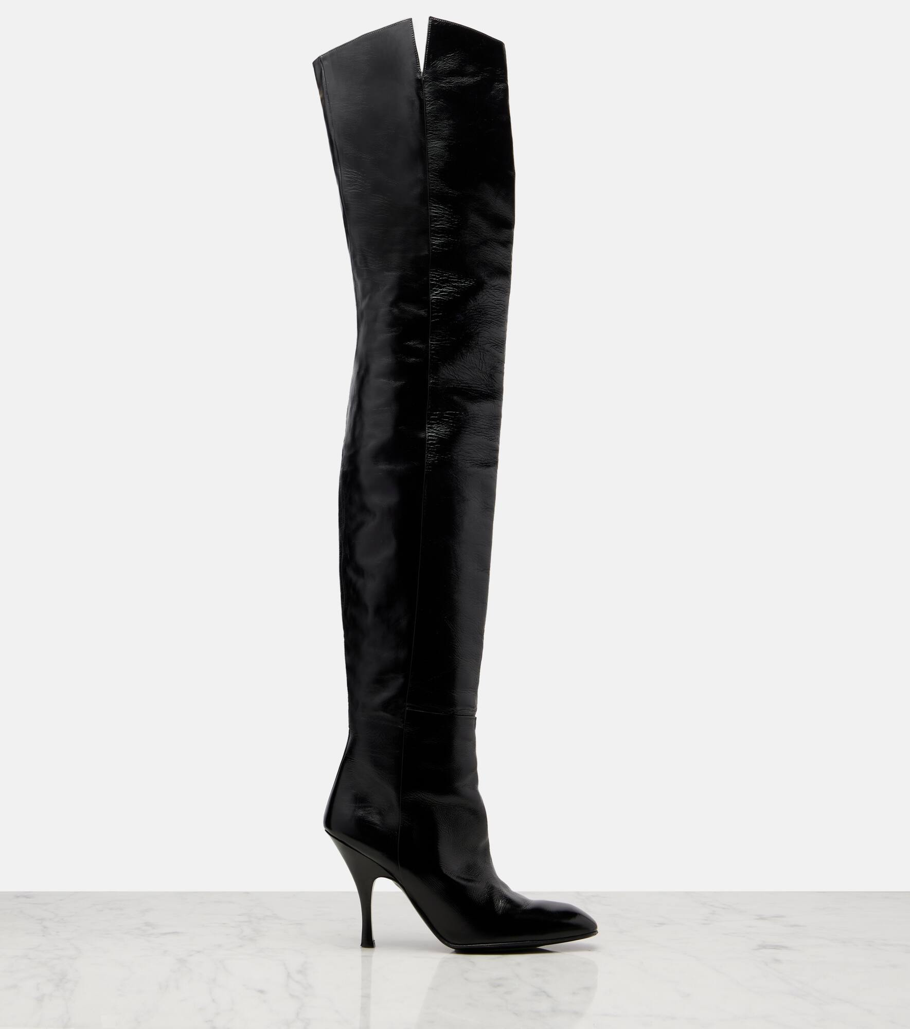 Colt 100 over-the-knee leather boots - 4