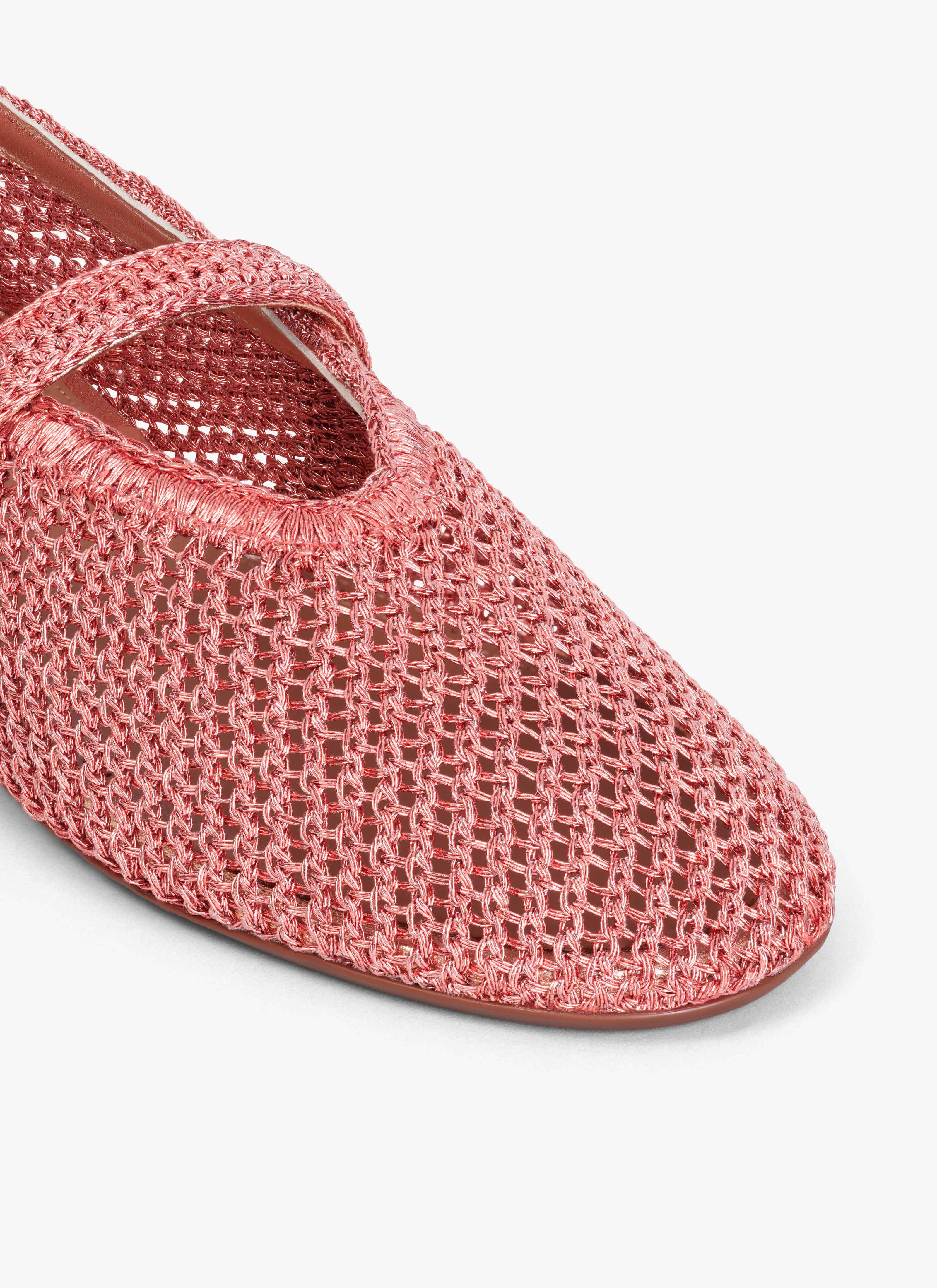 BALLET FLATS IN KNITTED LUREX - 4