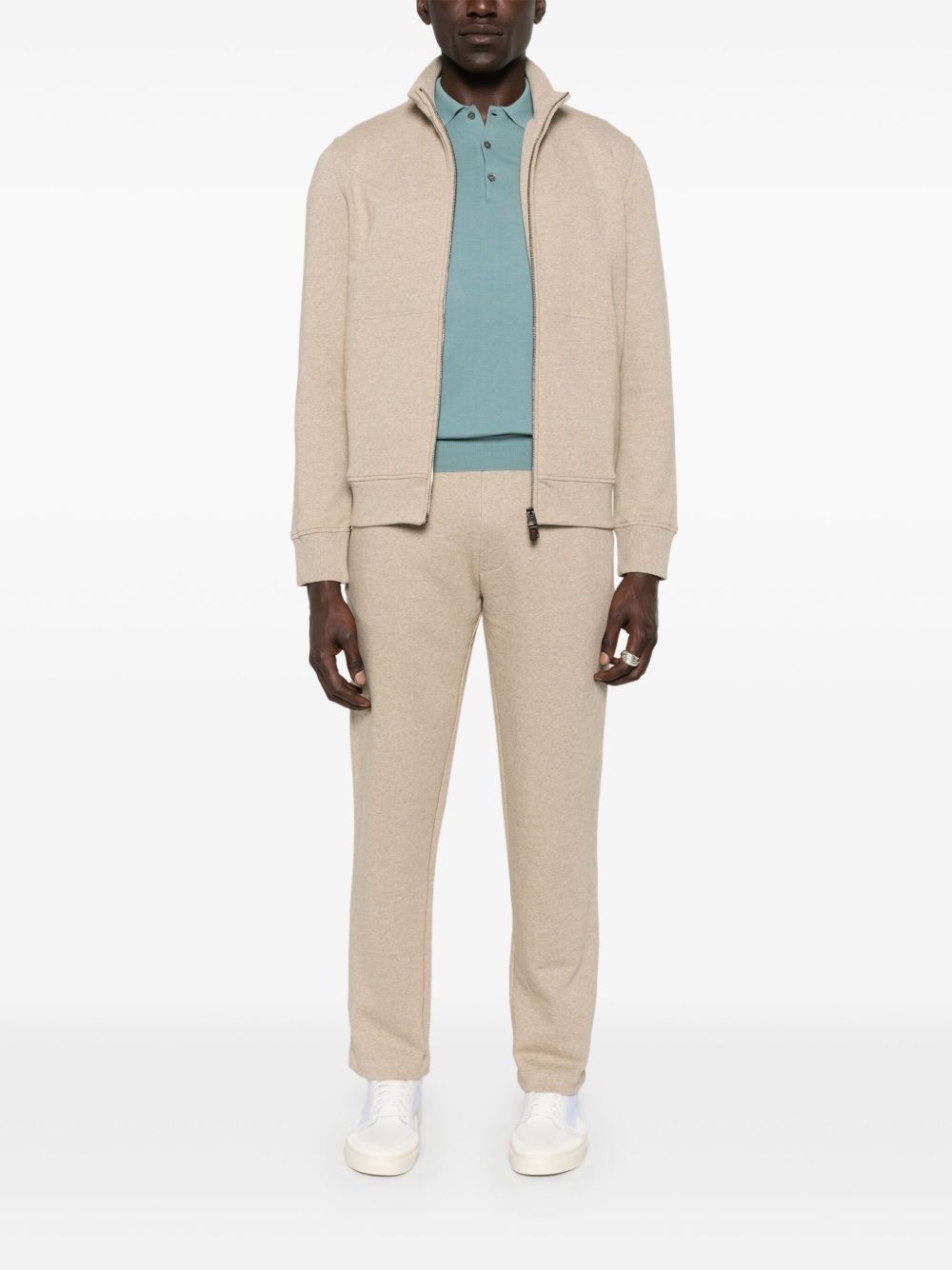 mélange-effect track pants - 2