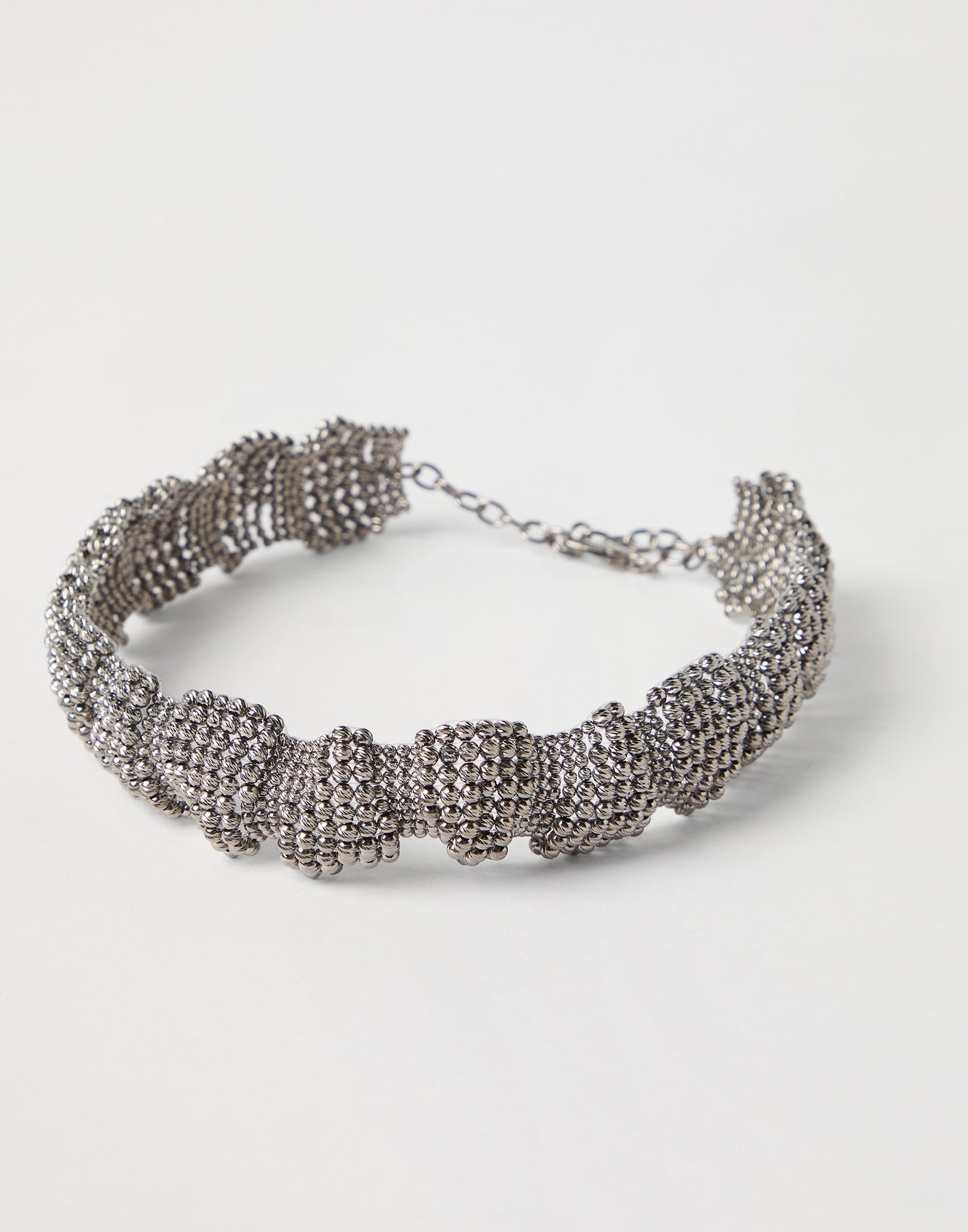 Sterling Silver sculptured choker - 2