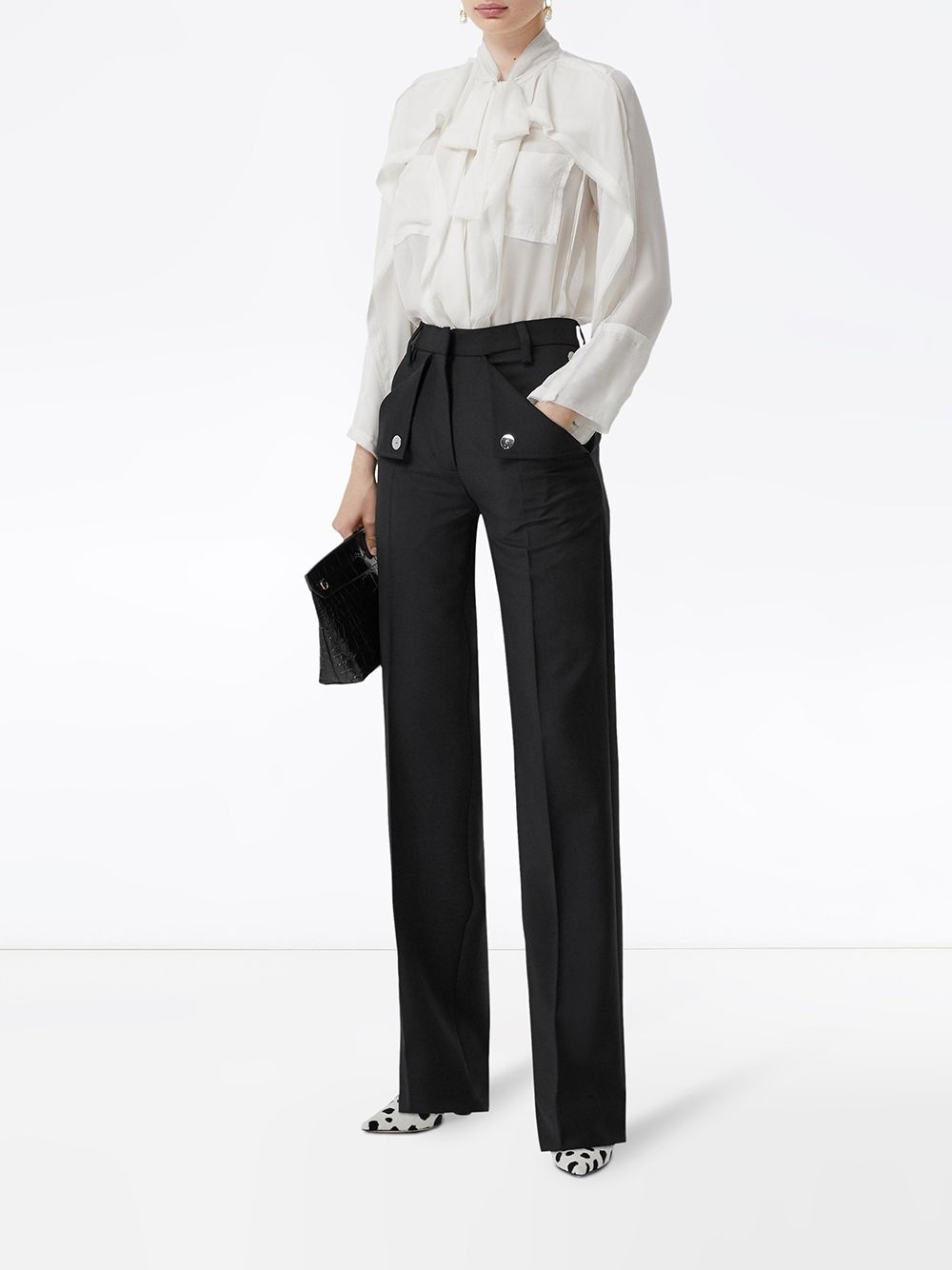 pocket detail tailored trousers - 2