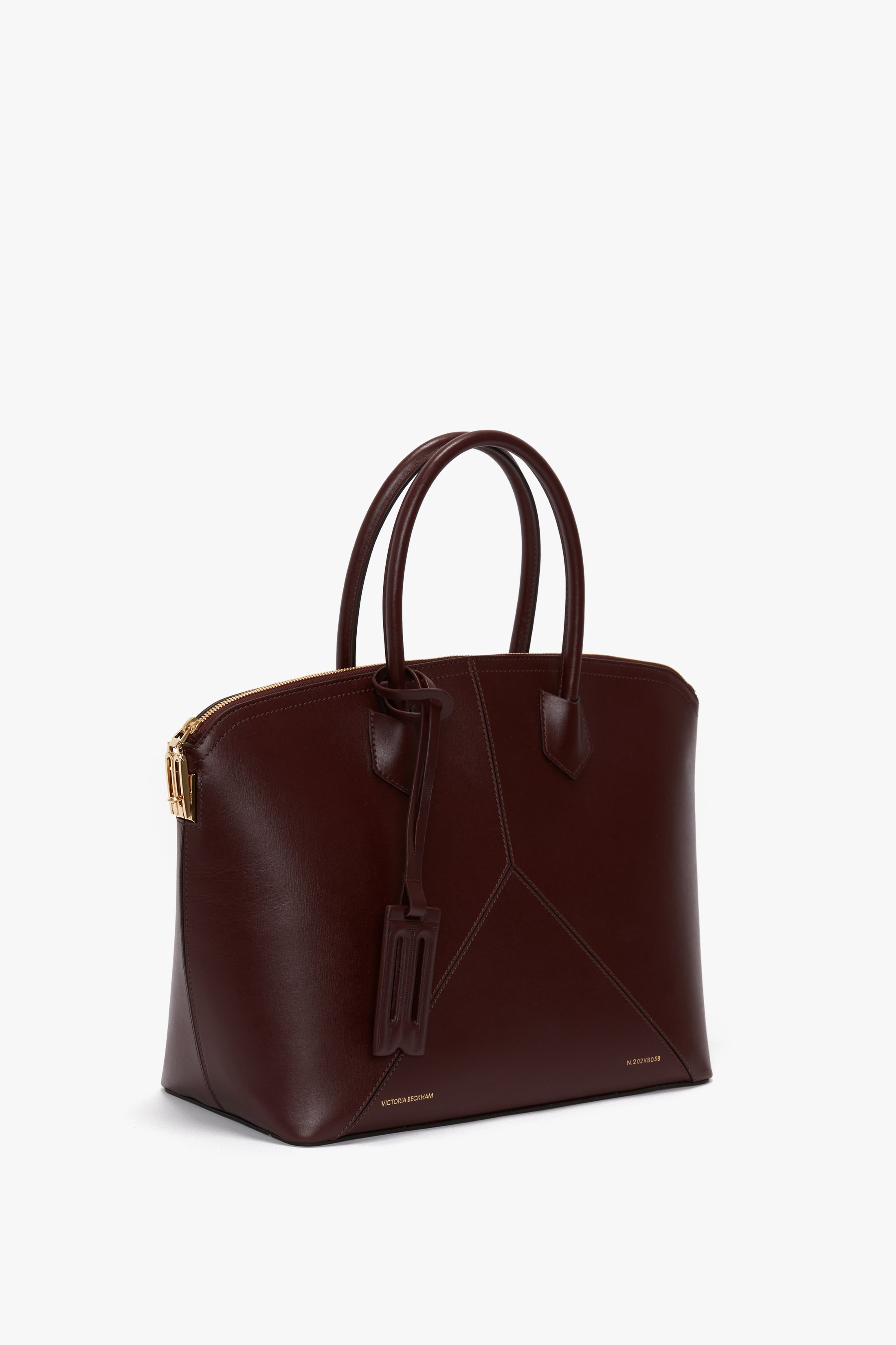 Victoria Bag In Burgundy Leather - 3