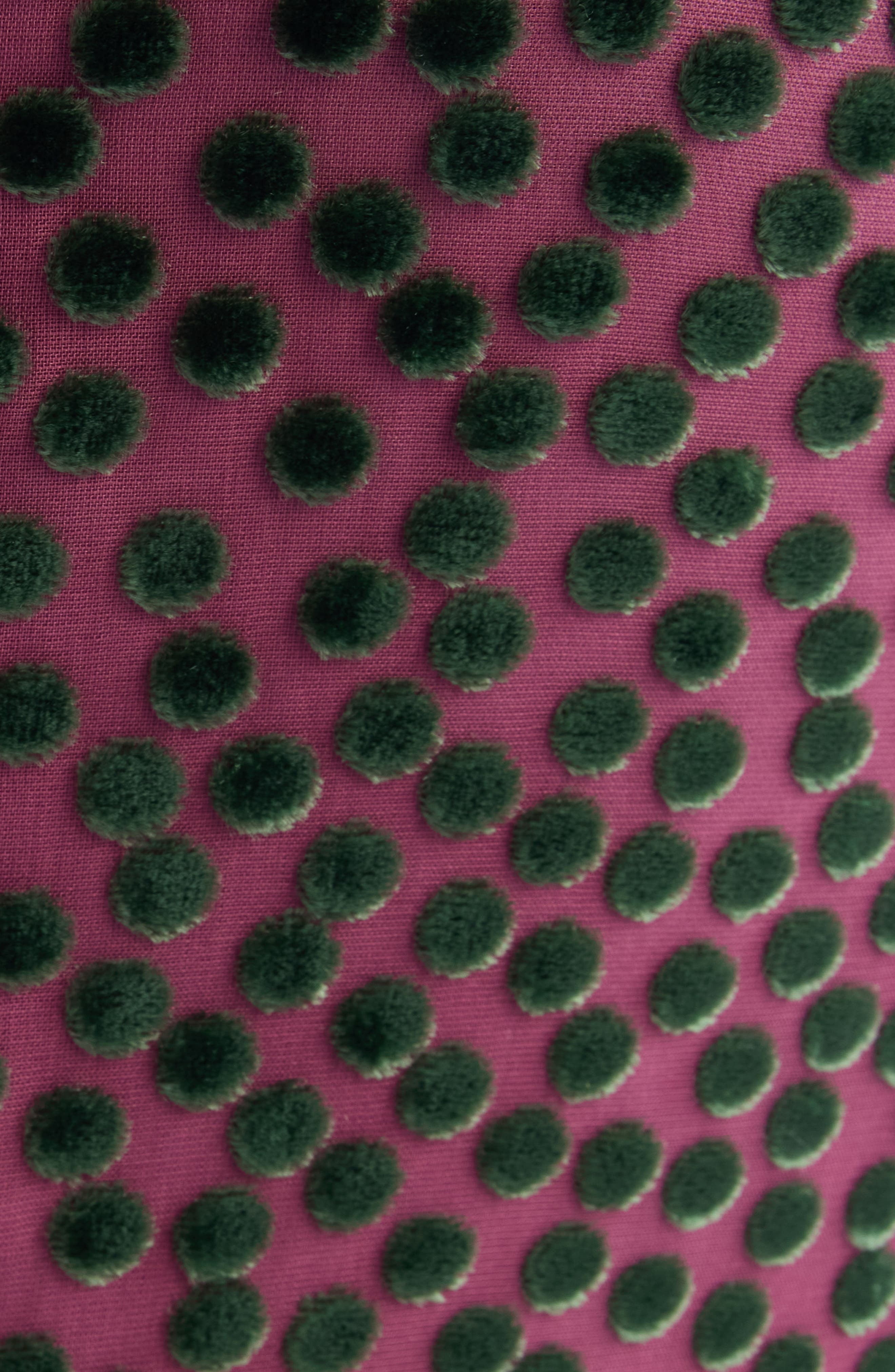 Dries Van Noten Sokna Burnout Polka Dot Skirt in Dark Pink at Nordstrom - 7