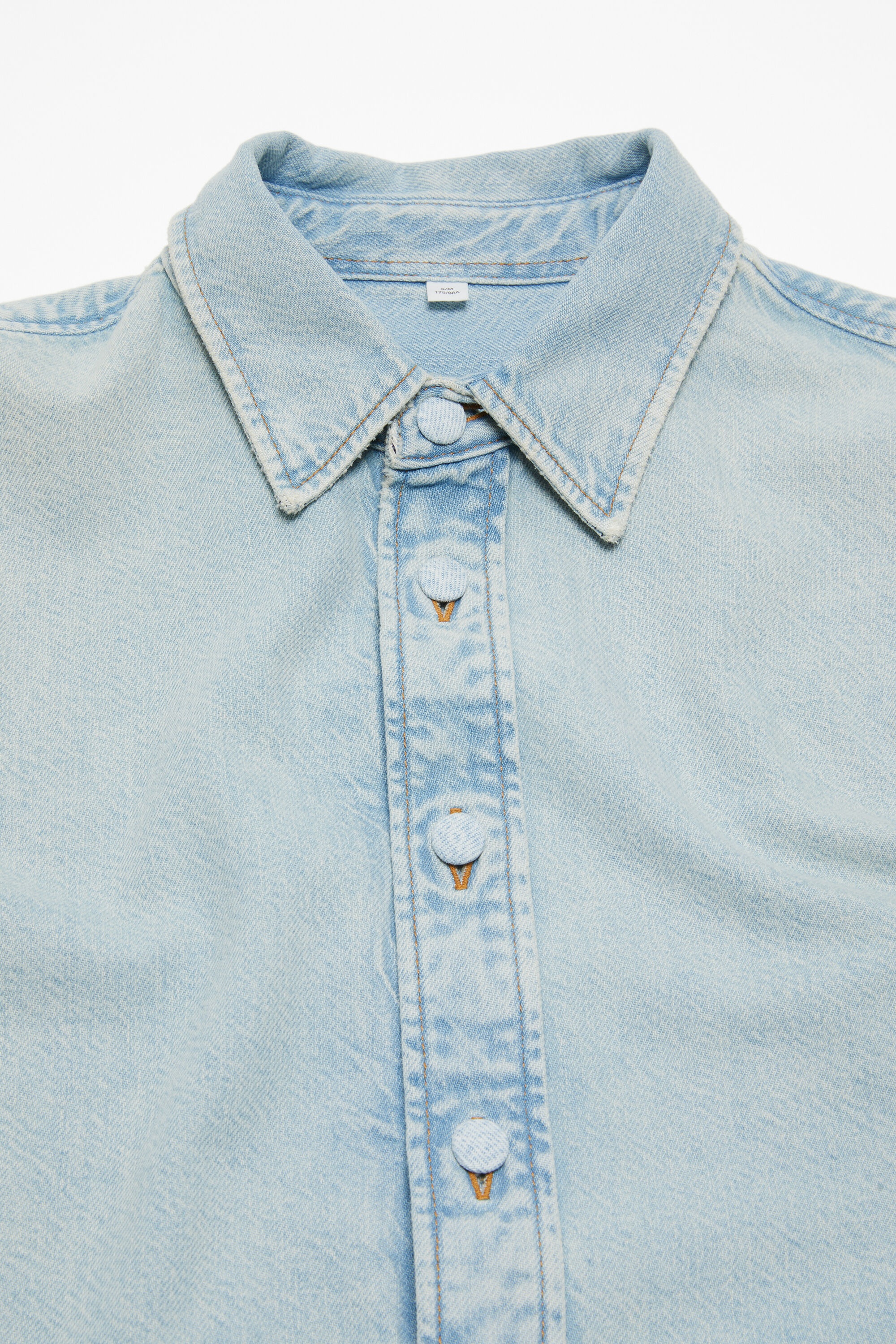 Denim button-up shirt - Relaxed fit - Indigo blue - 5