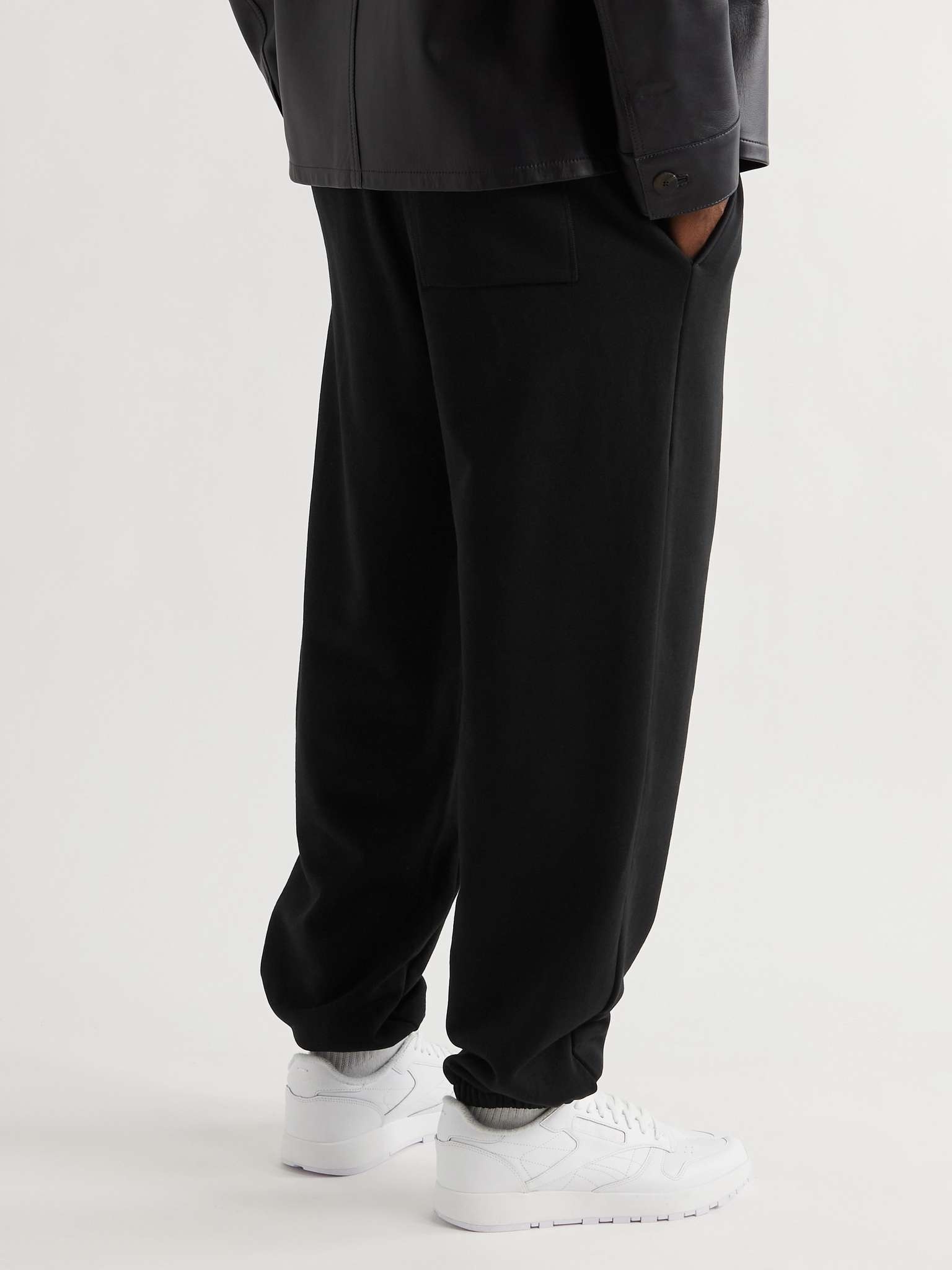 Tapered Logo-Appliquéd Cotton-Jersey Sweatpants - 4