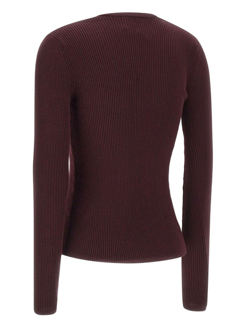 Oscar ribbed V-neck sweater 3
