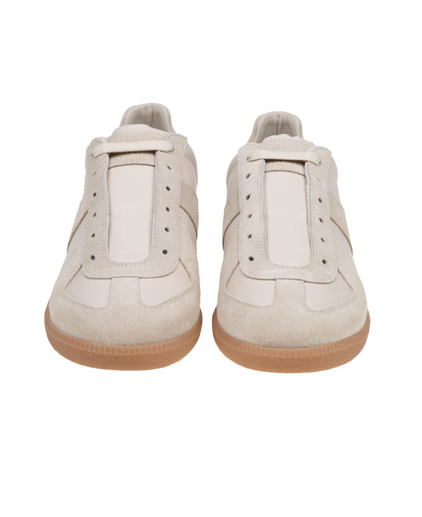 Replica Sneakers In Leather And Suede - 3