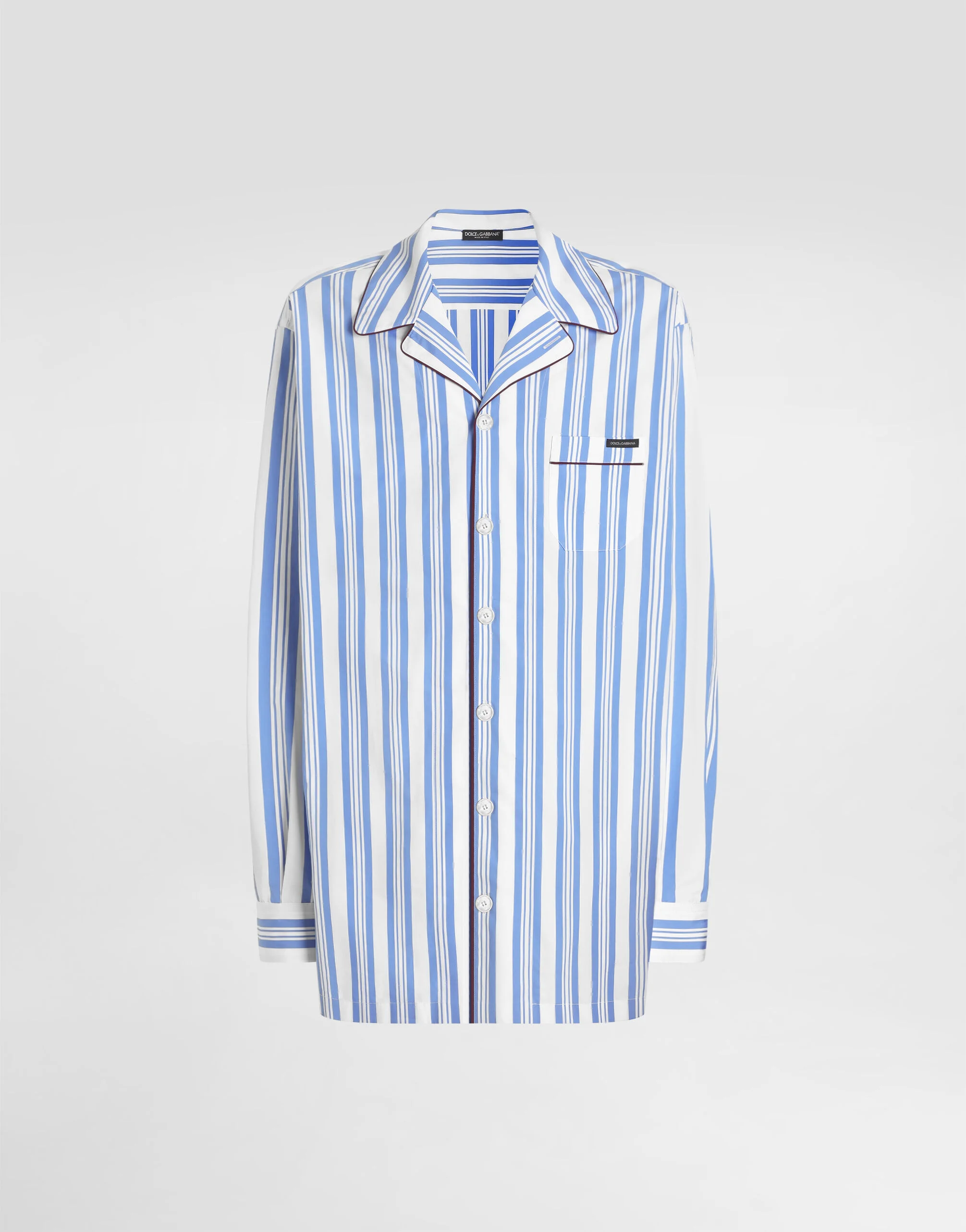 Striped poplin vanity shirt - 1