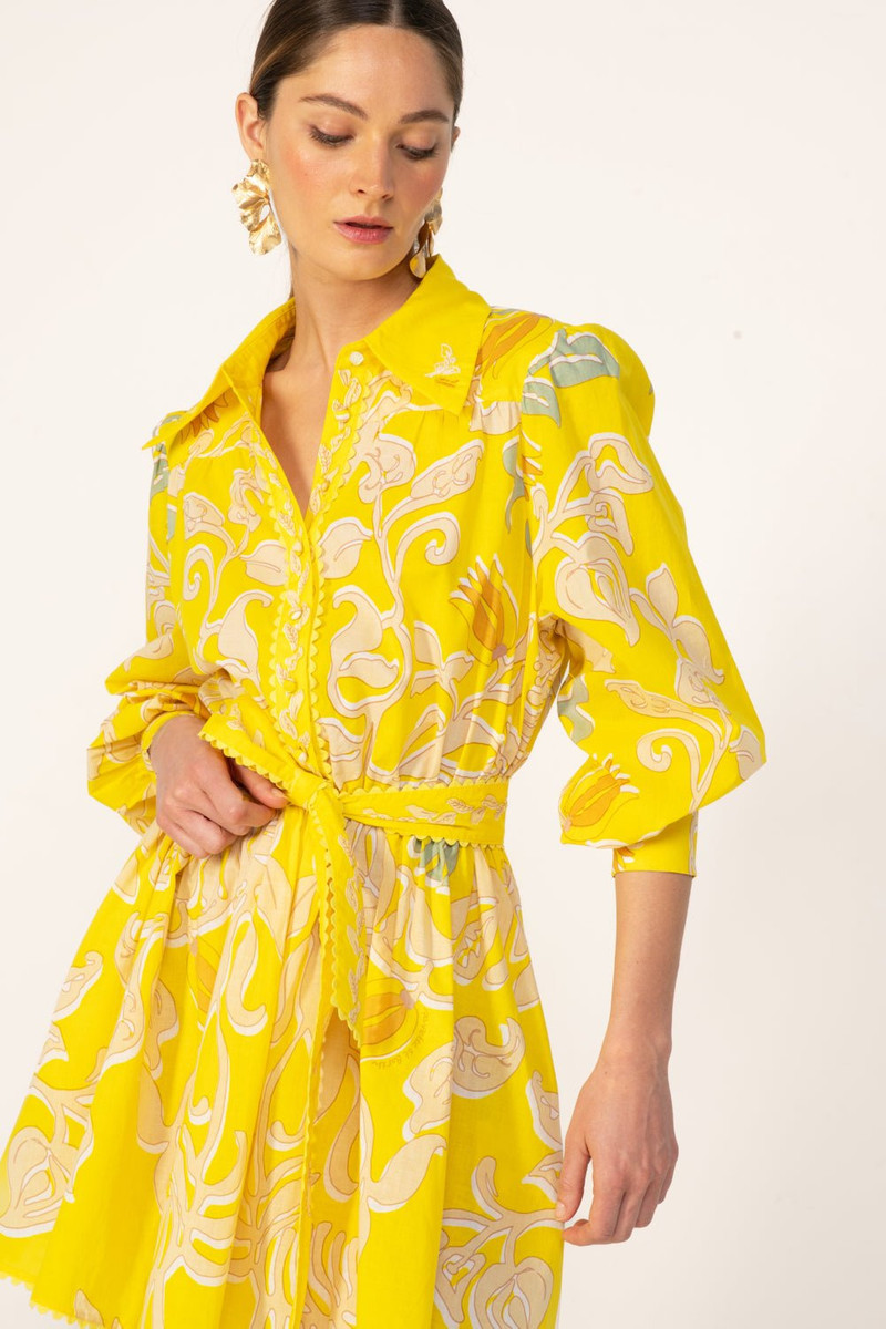 Mini Dress Conti - Yellow Ritual 3