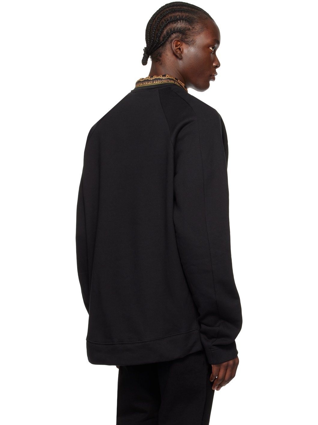 Black Appliqué Sweatshirt - 3