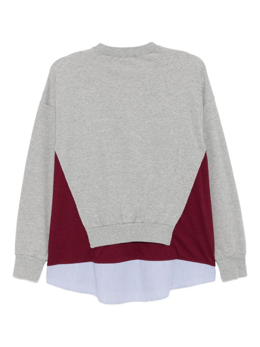 layered cotton sweatshirt - 2