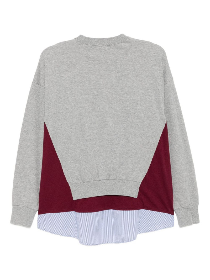 UNDERCOVER layered cotton sweatshirt outlook