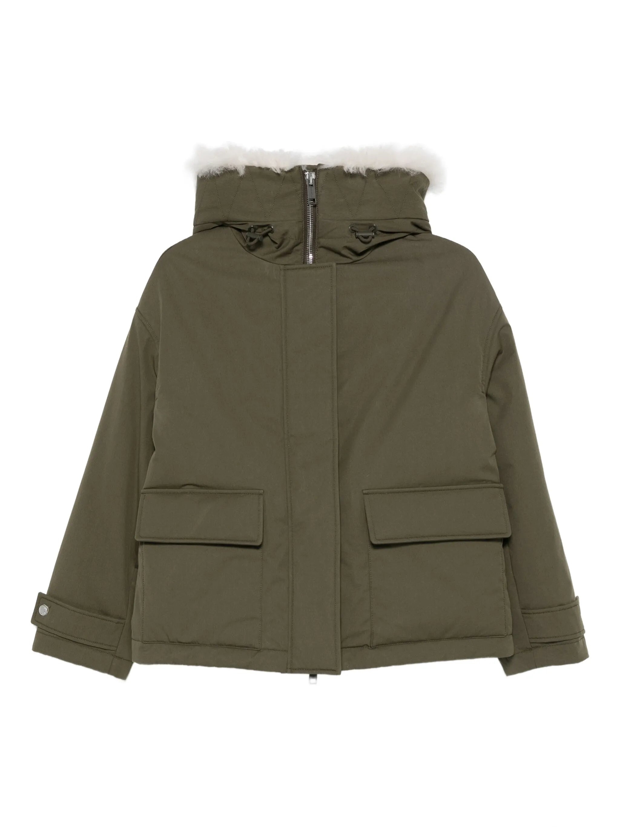 Yves Salomon Hooded Patch-pocket Jacket - 1